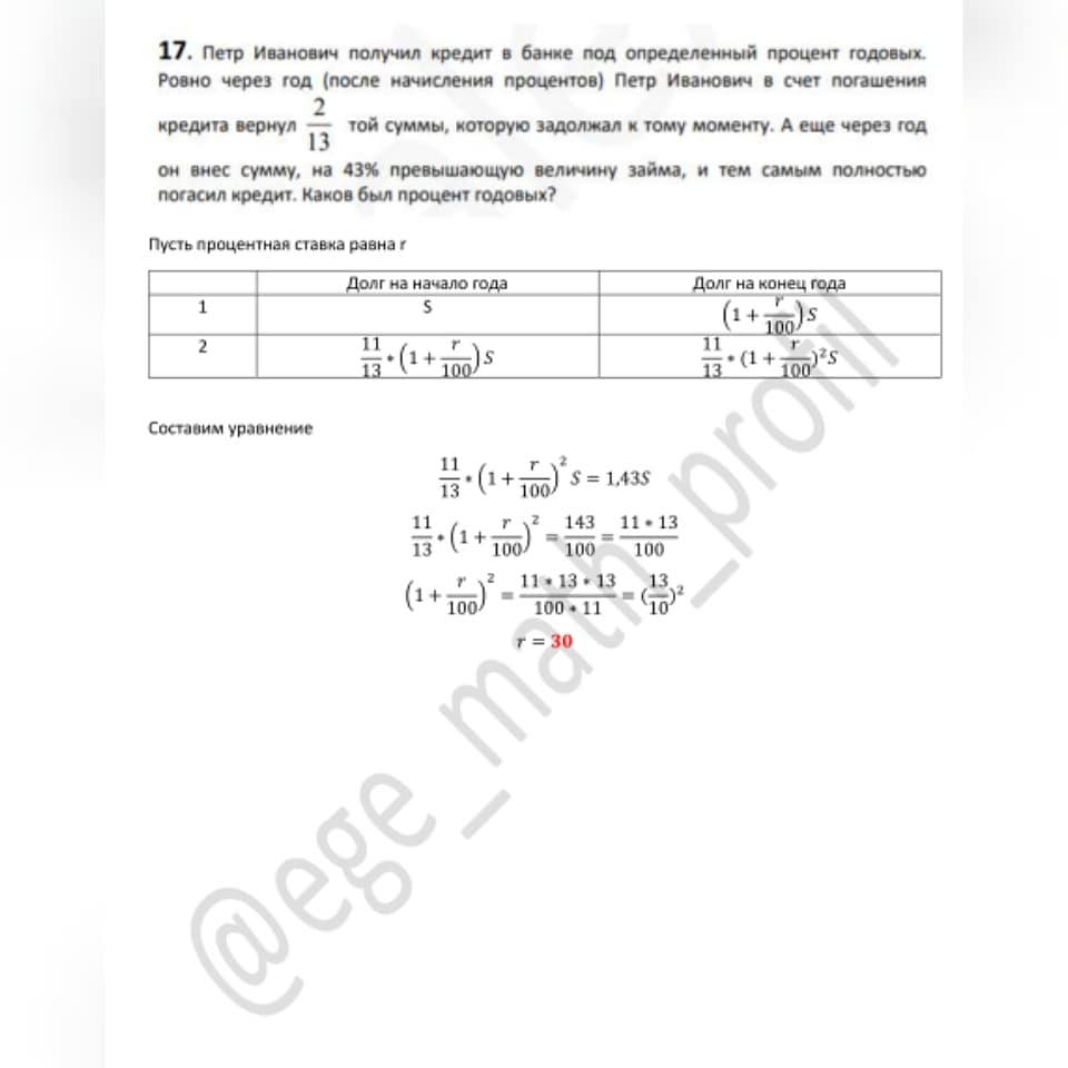 ege_math_profil - Вариант 321 Алекса Ларина... | Facebook