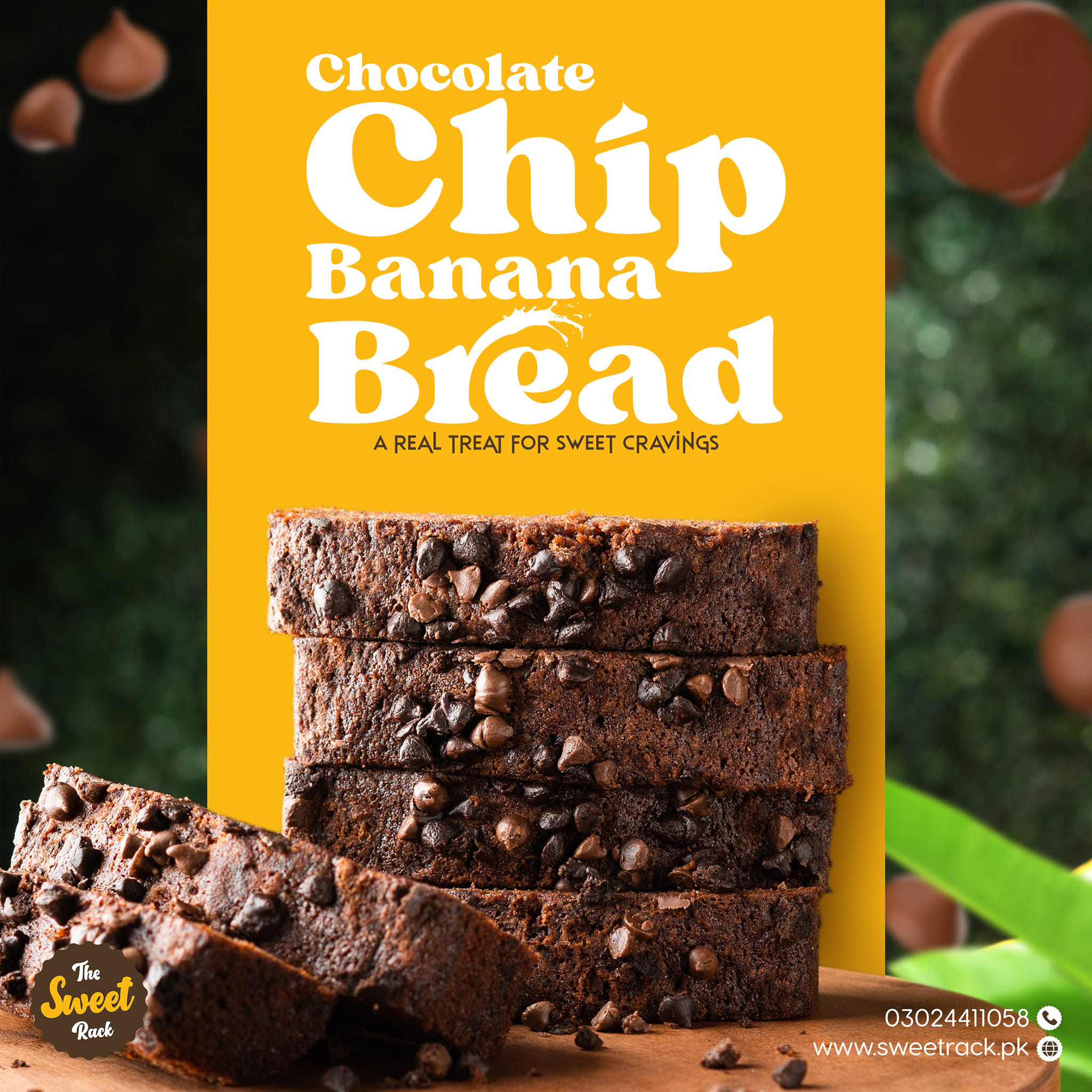 The Sweet Rack - Our Chocolate Chip Banana Bread is a...