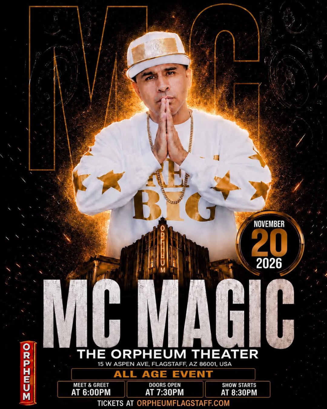 JUST ANNOUNCED / ON SALE NOW🔥 Award-winning rapper, MC Magic, is