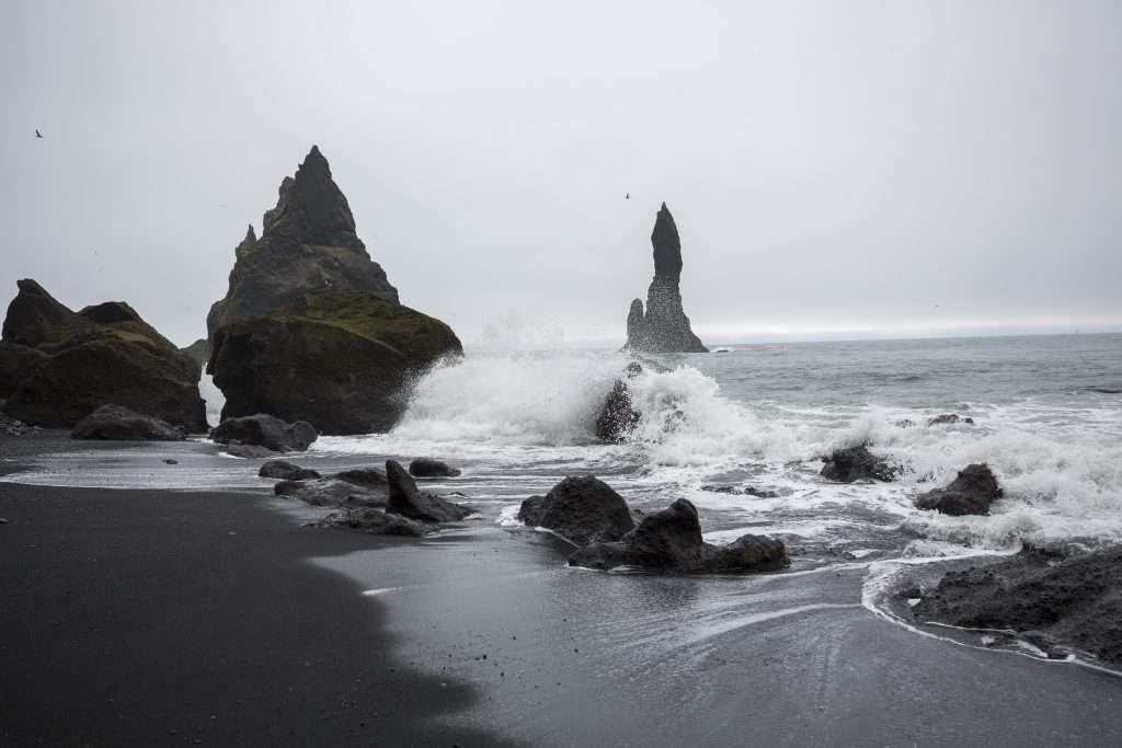 Severe coastal erosion has significantly altered the shoreline at