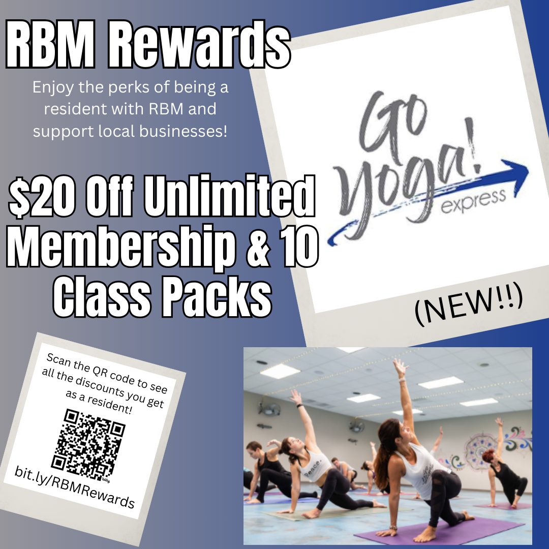 RBM - 🧘‍♀️ NEW RBM Rewards Partner: Go Yoga Express! 🧘‍♂️ We’re ...