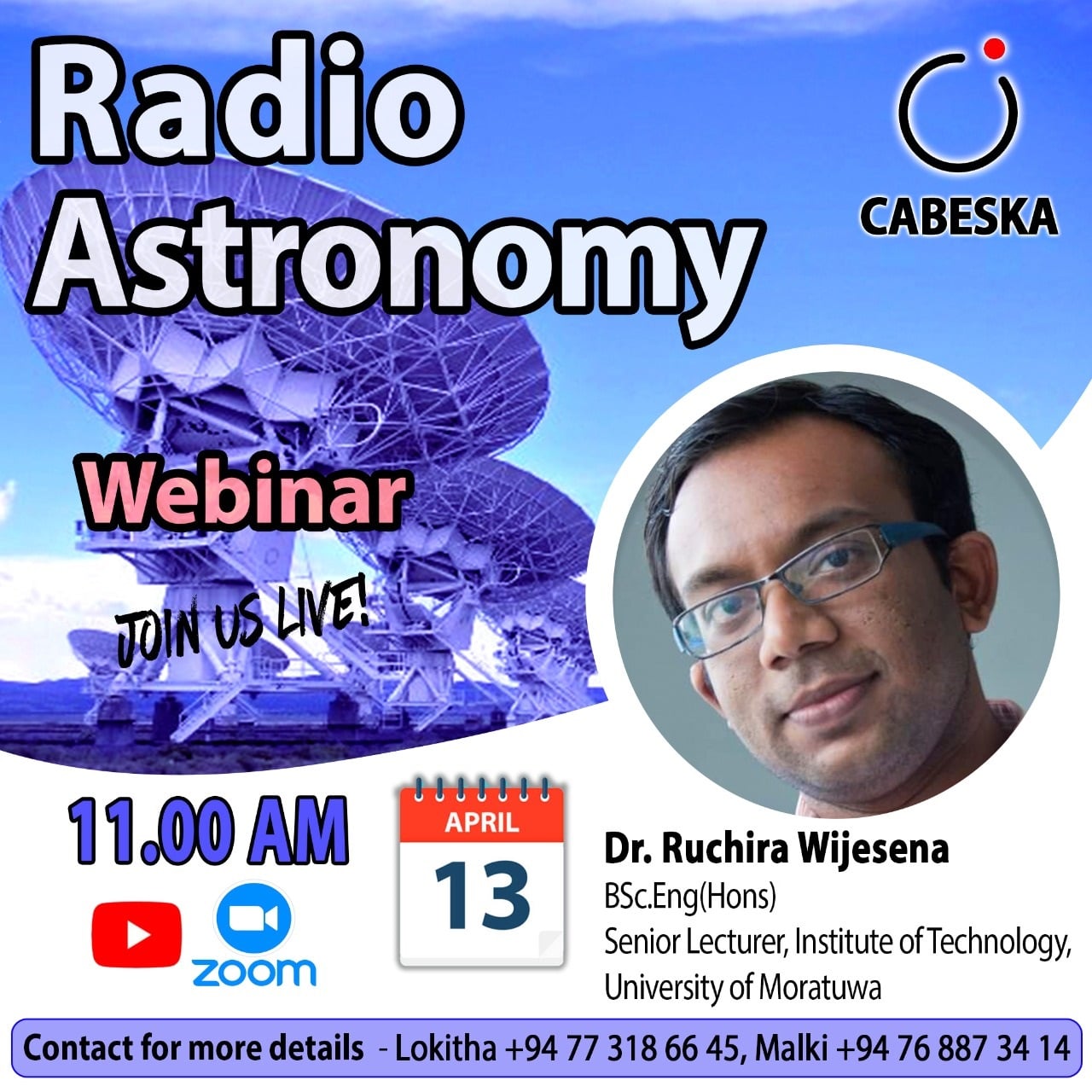 අද පැවැත්වෙන webinar එක,... - Science With Ruchira