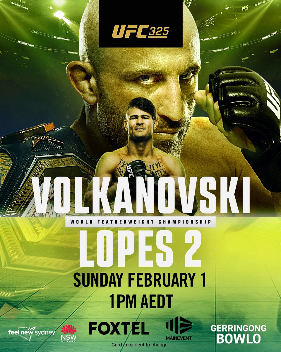 Gerringong - 🥊 UFC 325 hits Gerringong Bowlo, don't miss all the action ...