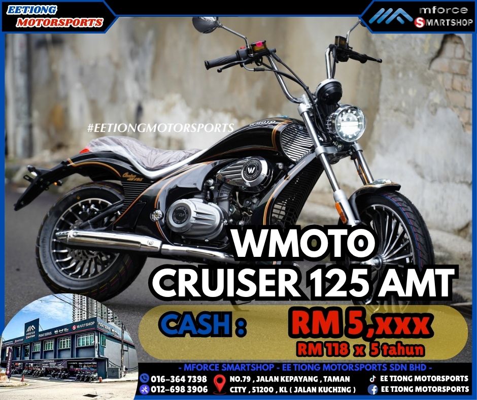Wmoto Cruiser AMT 125 motorcycle for sale in Kuala Lumpur