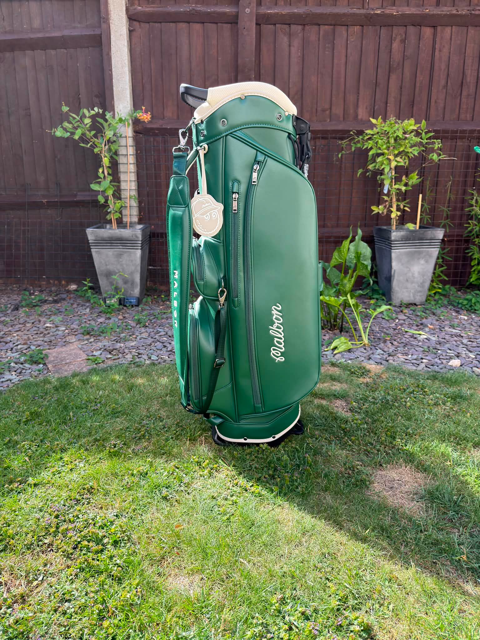 Where to find St. John x Malbon golf bag?