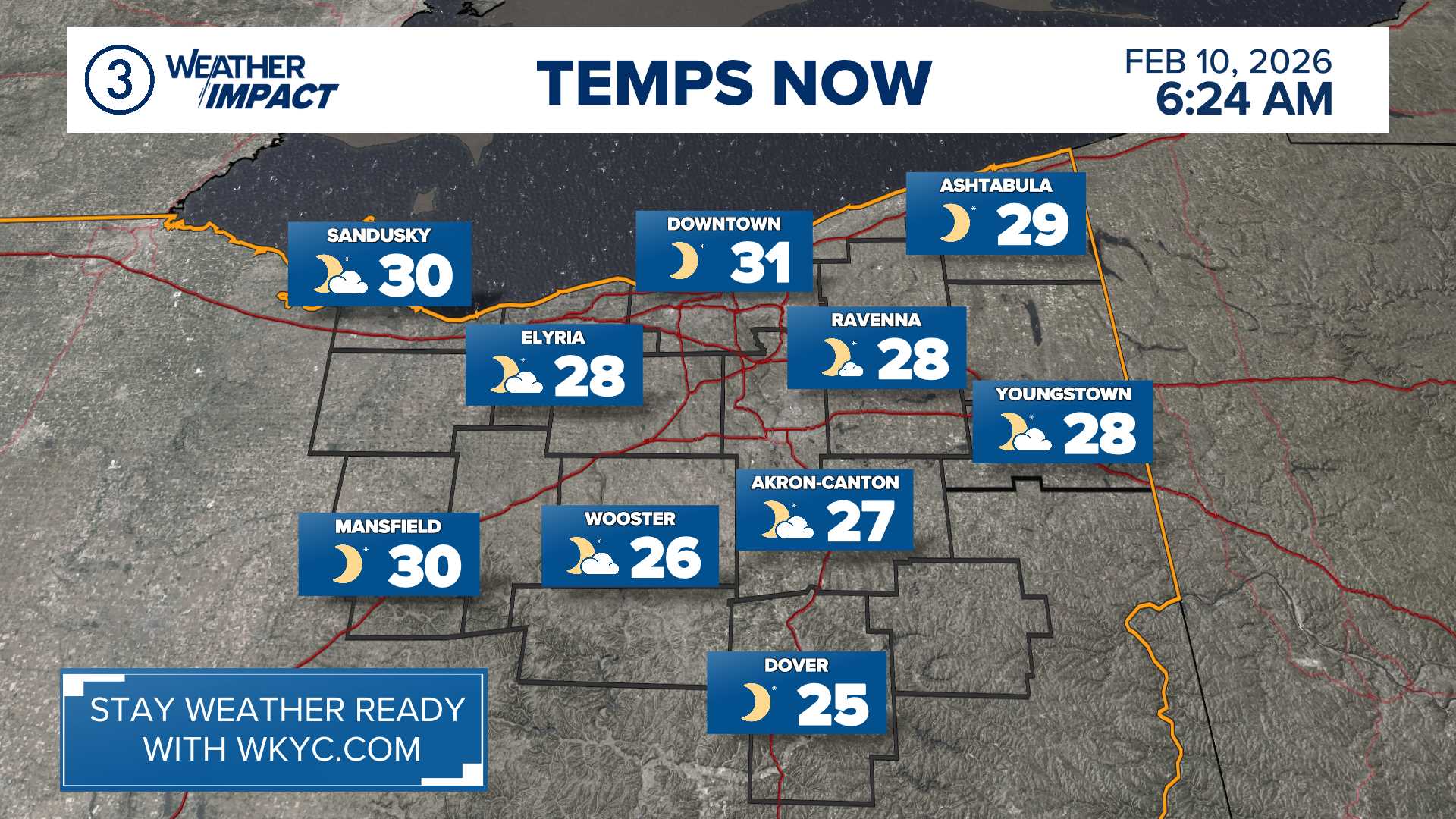 WKYC's - NOWCAST | Good morning! Here's a check of the weather and ...