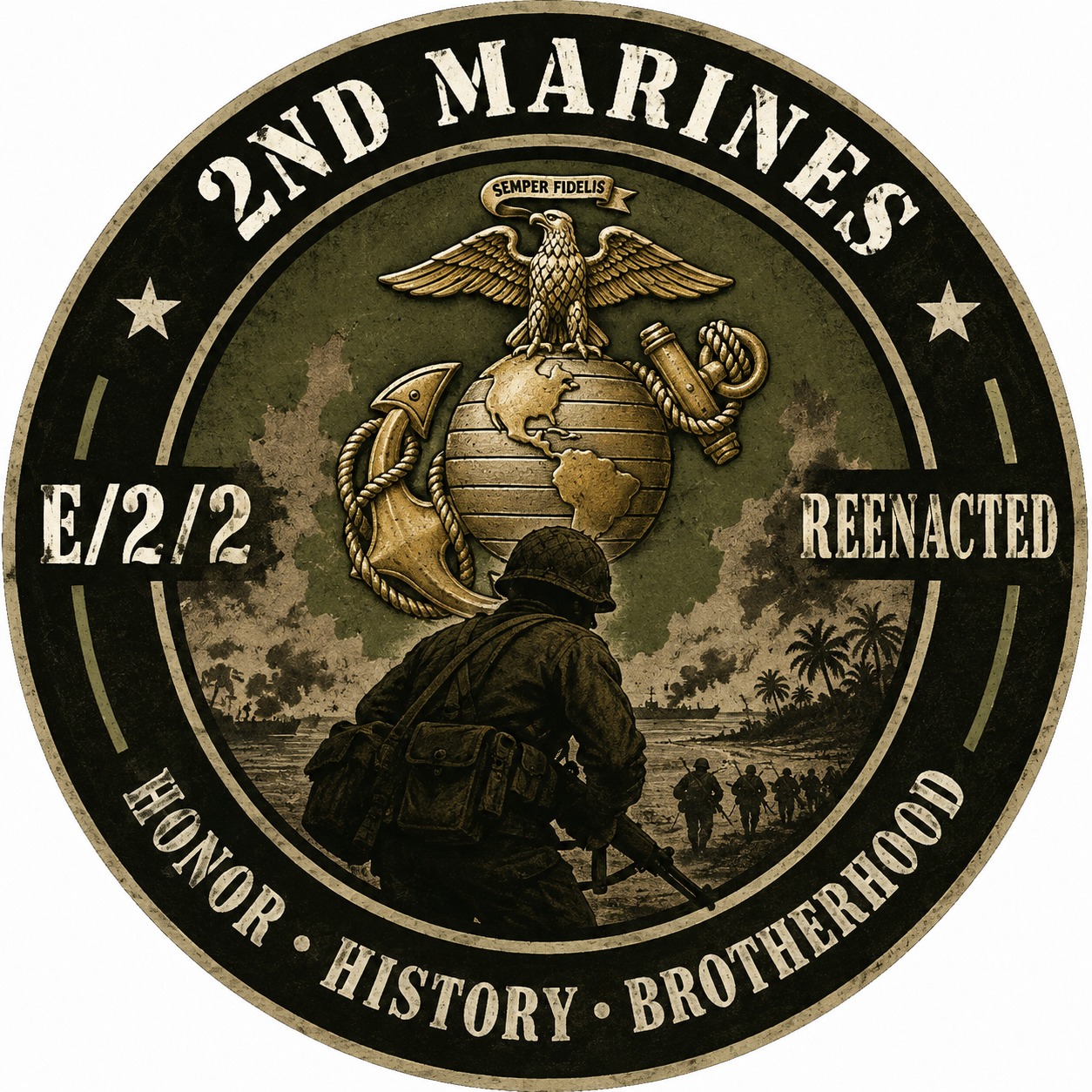These remarkable photographs... - 2nd Marines E/2/2 Reenacted | Facebook
