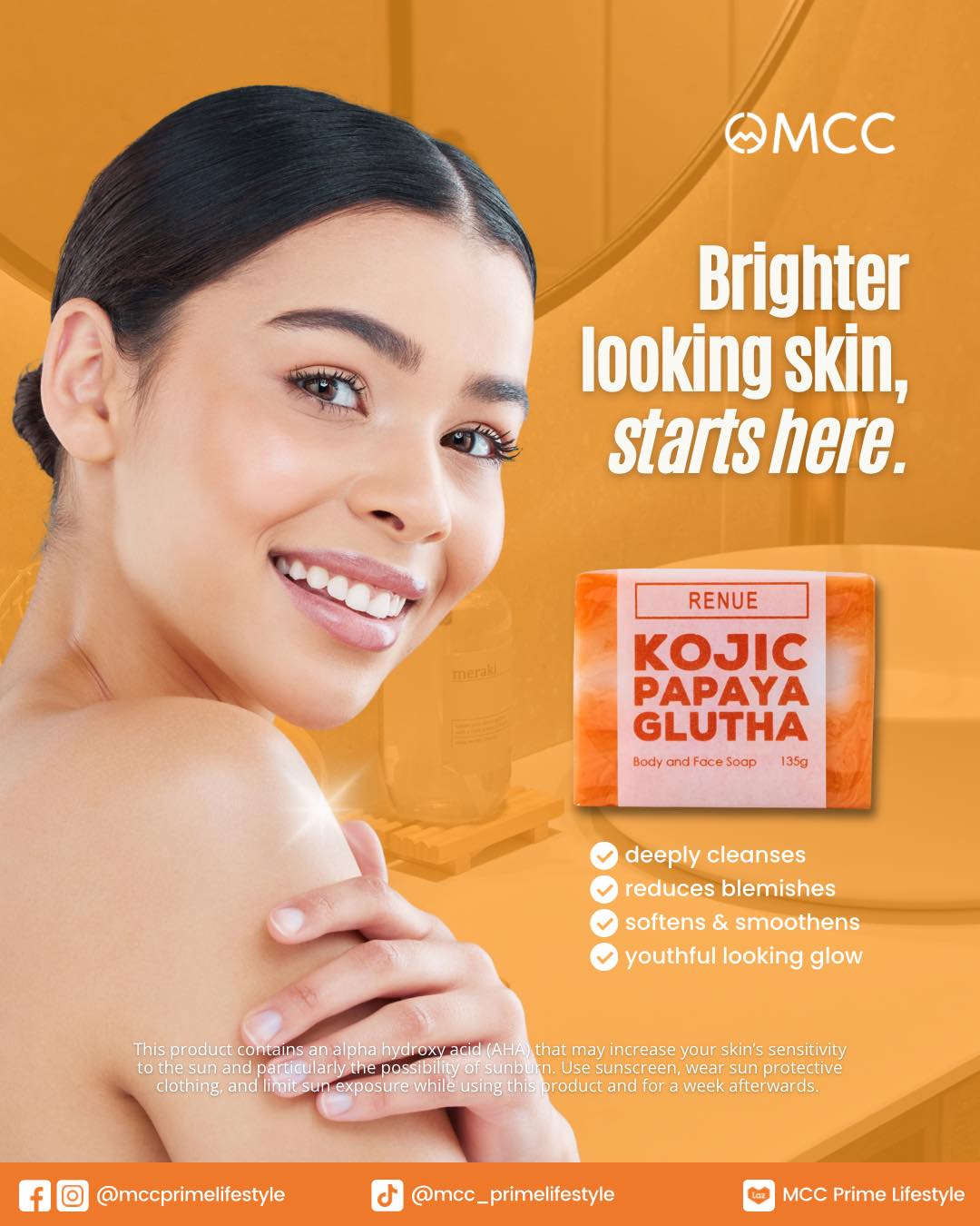 Renue kojic papaya glutha soap at mcc quezon city outlet