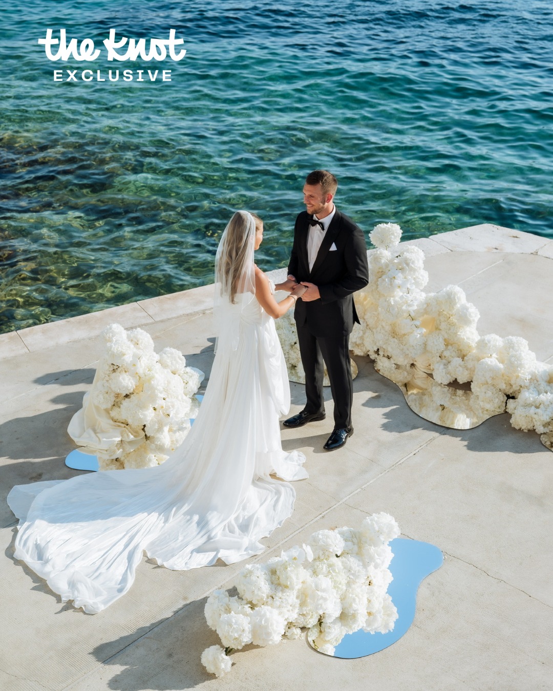 Tampa Bay Buccaneers' quarterback Jake Browning and Stephanie Niles are married! 🤍Jake and Stephanie gathered 140 loved ones in Hvar, Croatia for a Euro-summer wedding weekend inspired by Slim Aarons, complete with