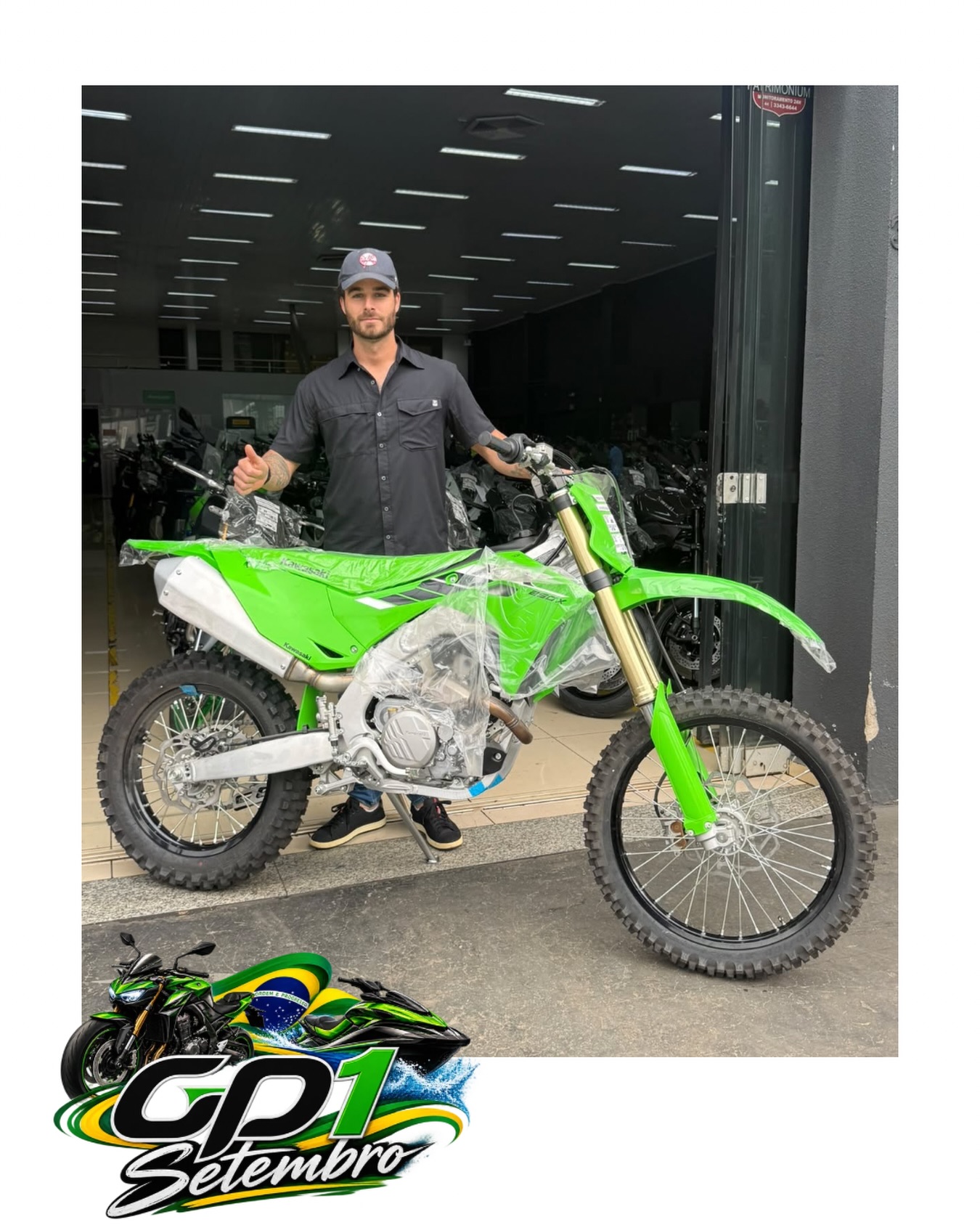 まや GP1 - Kawasaki ZX6 2020! Preta! Parabéns Fabio Bonetti, agora é