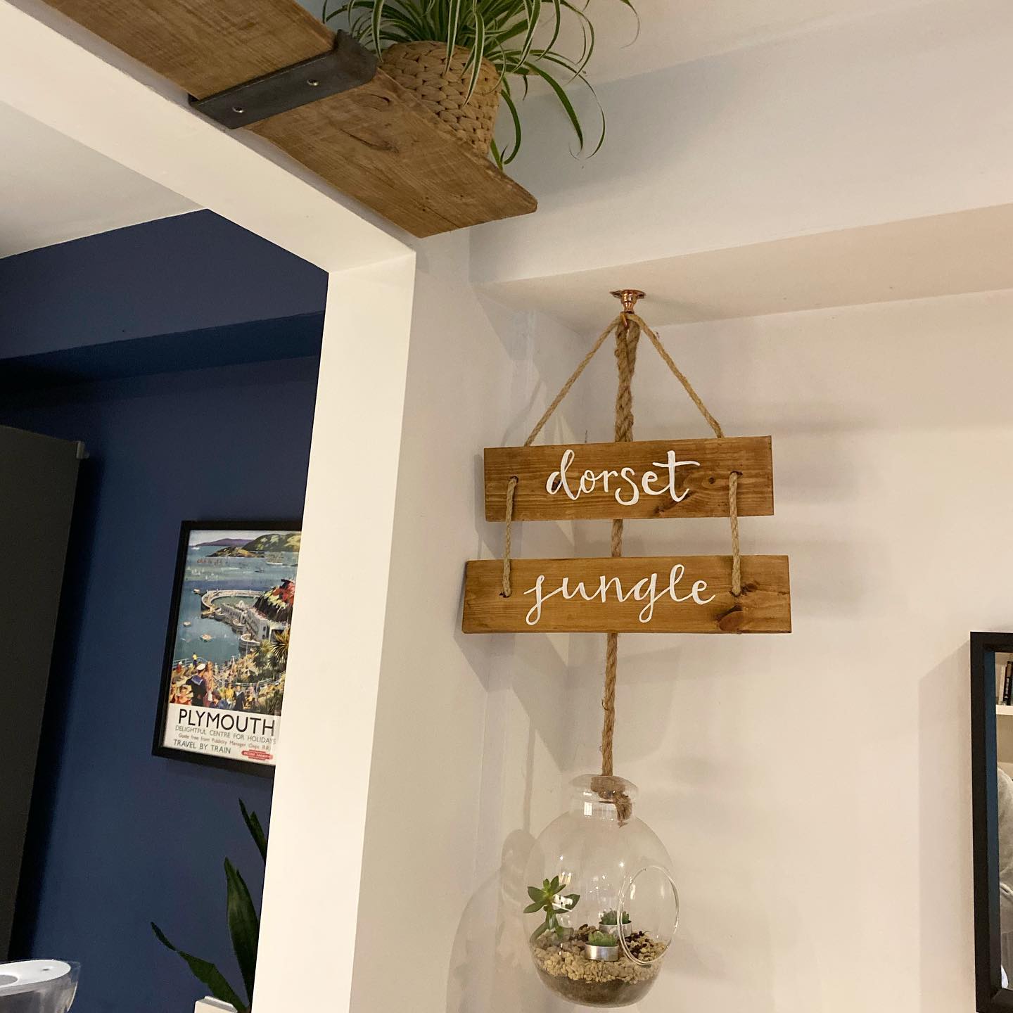 First sign with rope hanging, and... - Lettering by Elizabeth