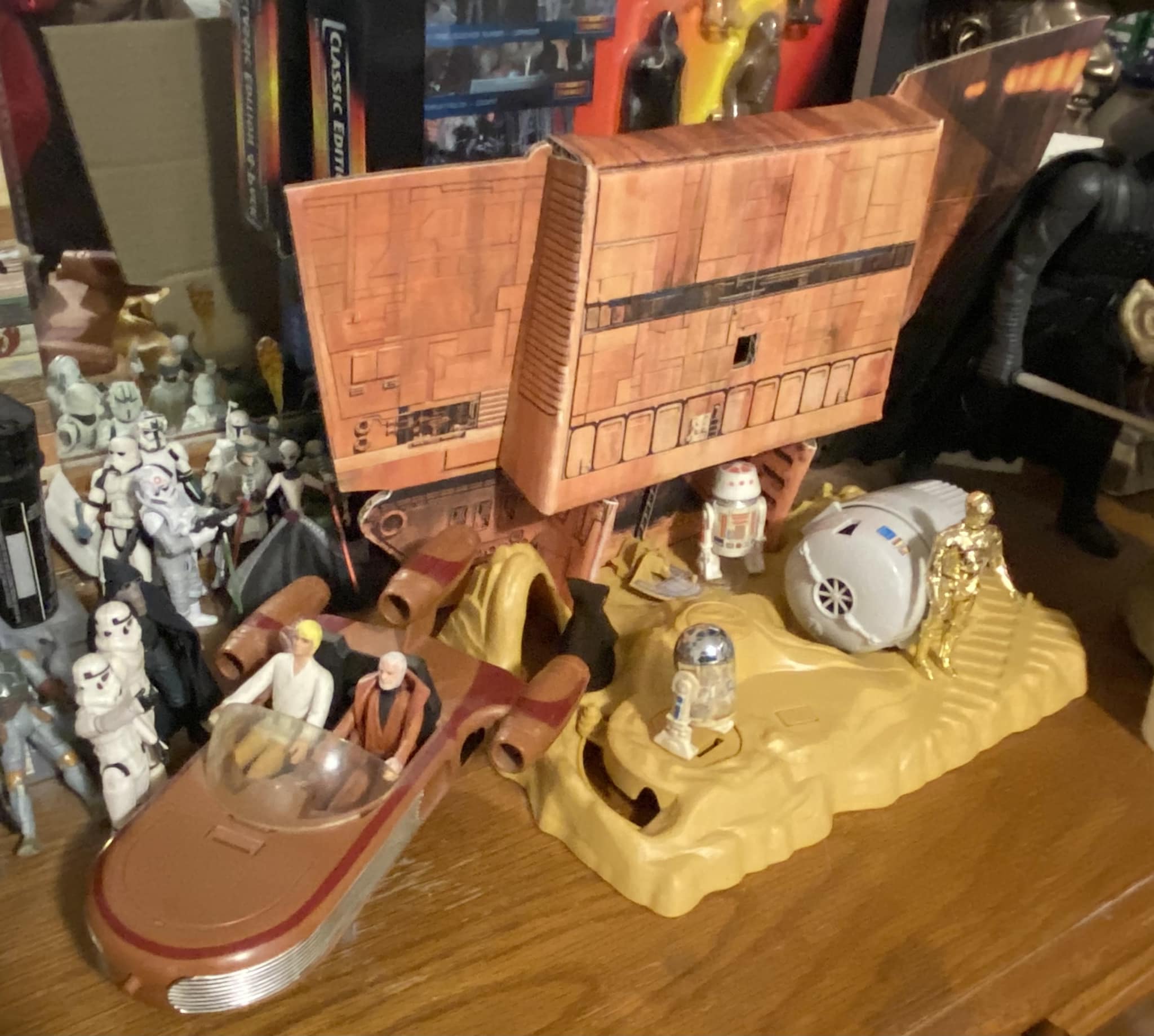 Land of the Jawas playset from vintage Star Wars action figures
