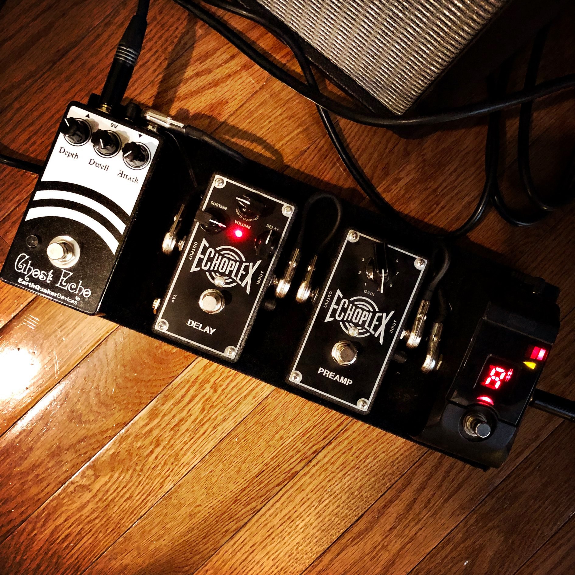 Blake - My pedalboard looks like it was designed by Batman. Taking