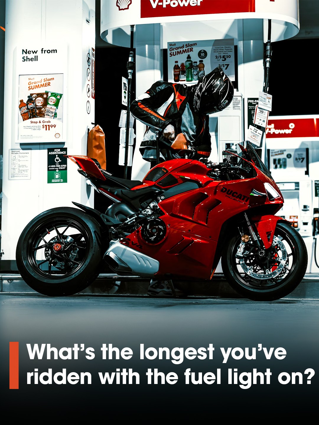 How far can you ride with the fuel light on