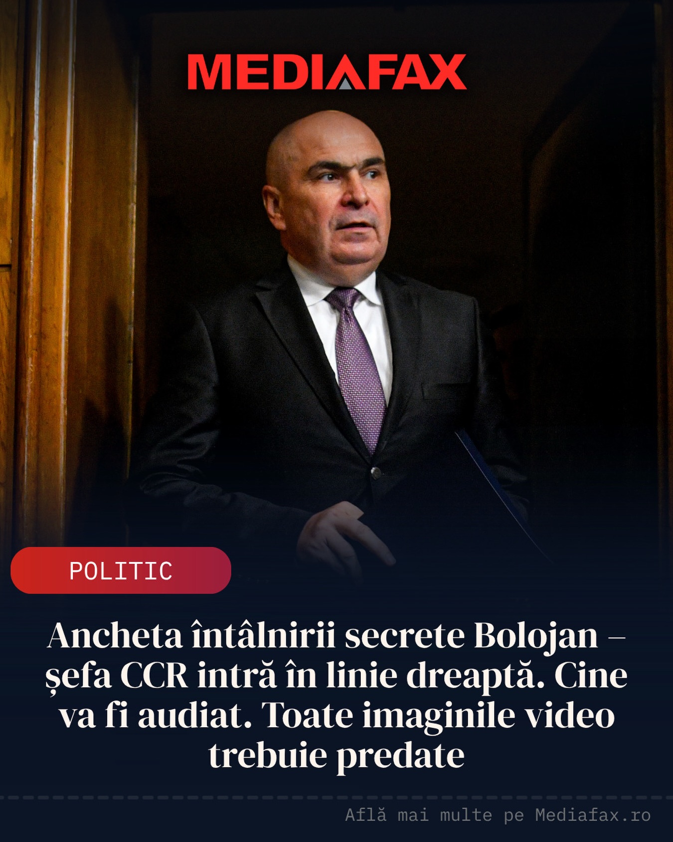 Investigation into meeting between Ilie Bolojan and CCR head enters a decisive stage