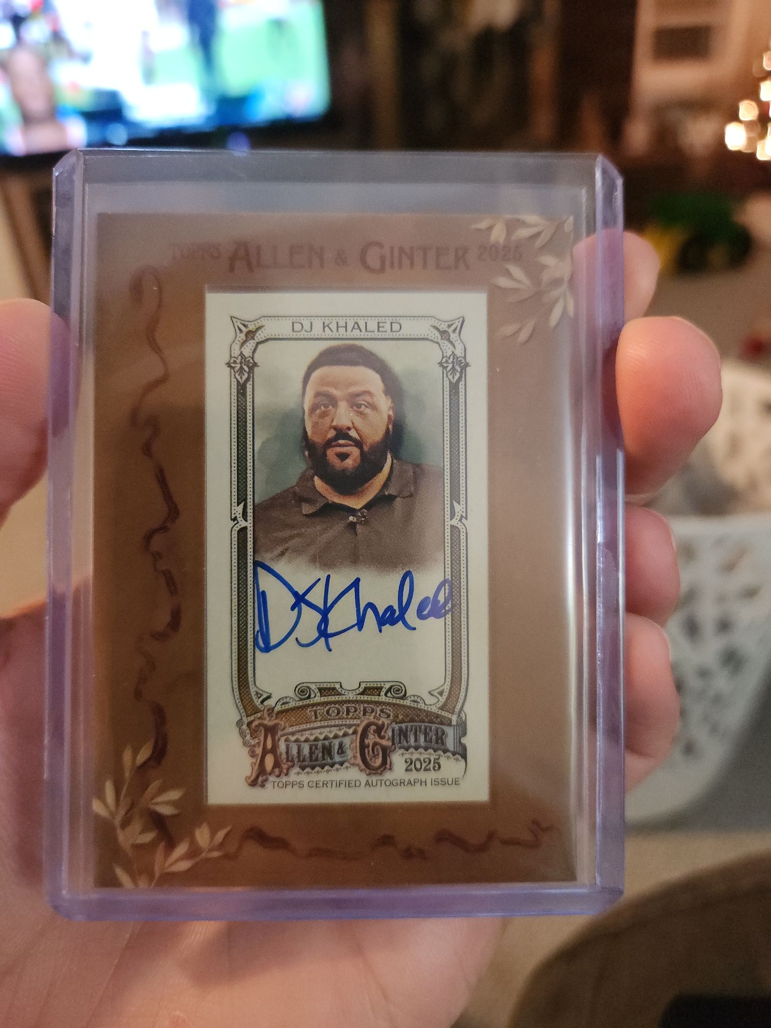 2025 Topps Allen & Ginter DJ Khaled Framed Auto On Card Mini