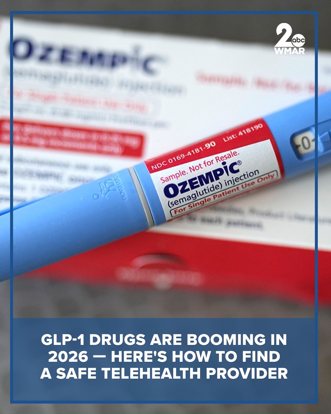 GLP-1 drugs like Ozempic are booming. Experts share red flags and tips for finding a safe telehealth provider. See more: https://www.wmar2news.com/health/glp-1-drugs-are-booming-in-2026-heres-how-to-find-a-safe-telehealth-provider