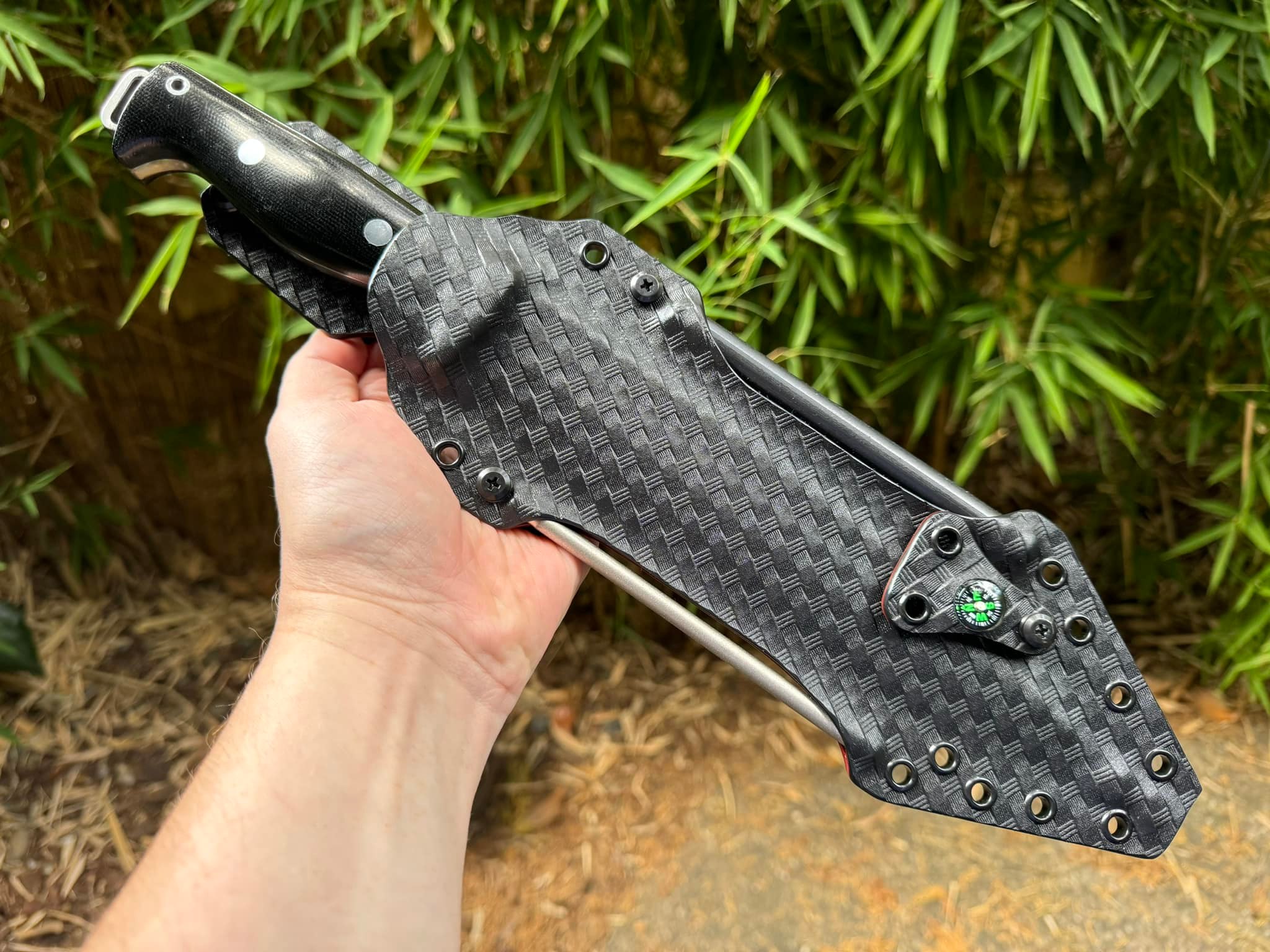 This pig sticker is ready for a sheath