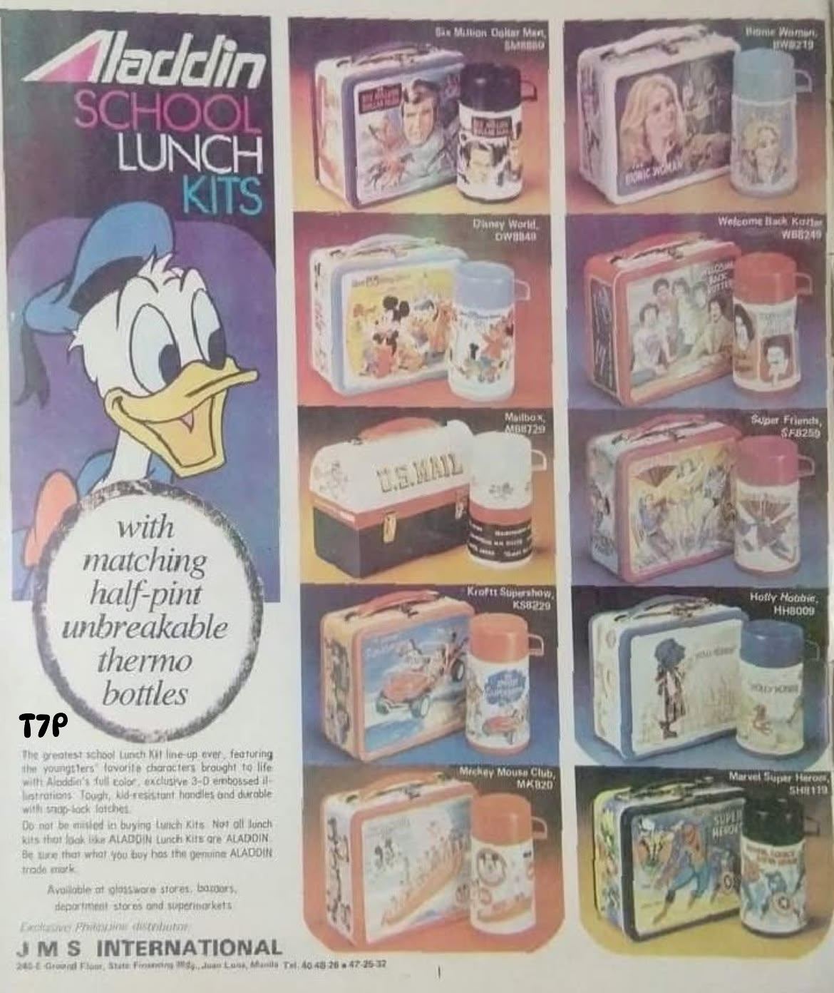 That - ~ 1978 Aladdin School Lunch Kits ad - Aladdin were the