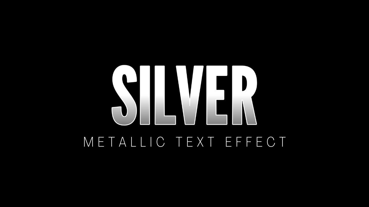 Canva Tutorials and Design Tribe For All | # **SILVER text effect in ...