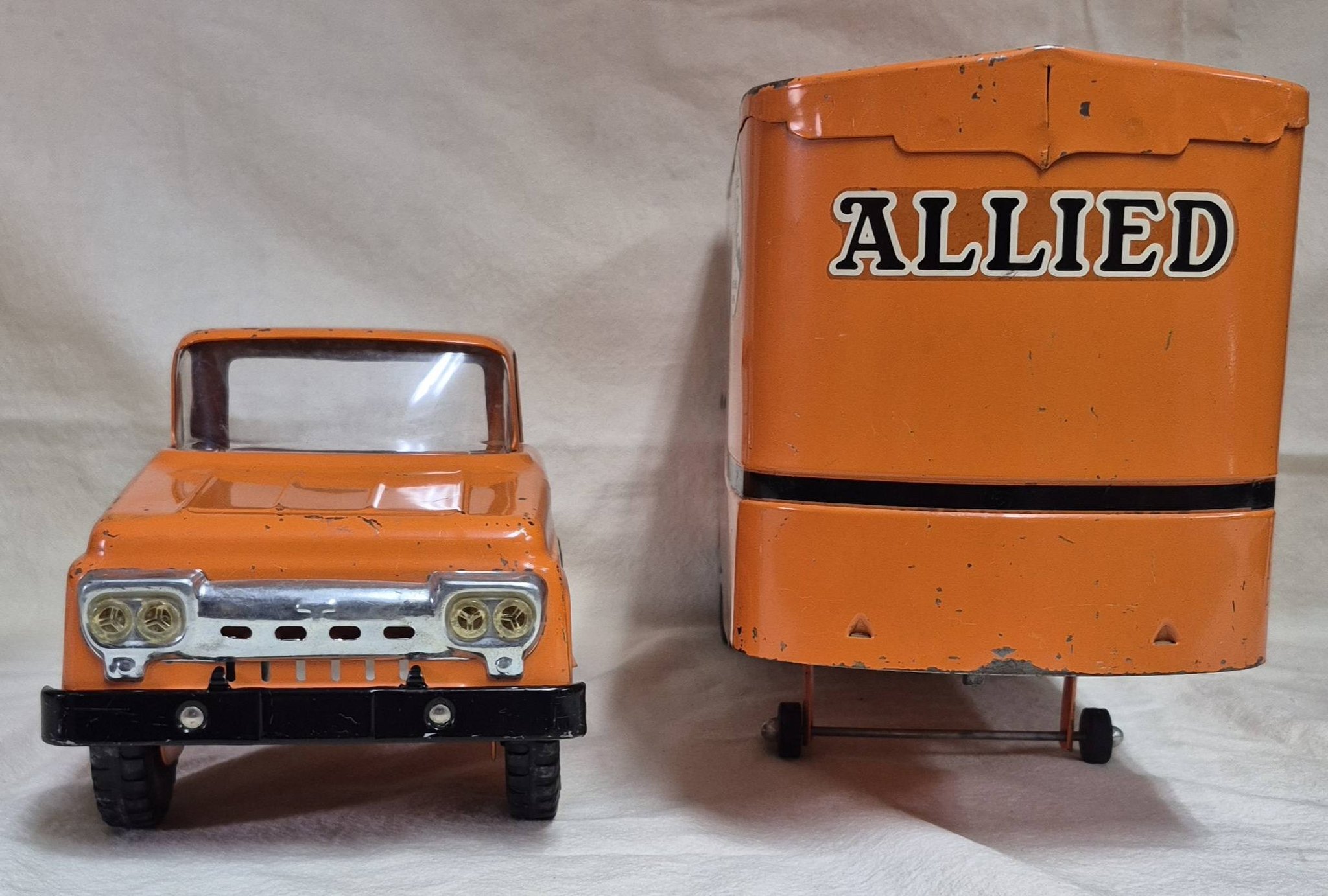 1959 Tonka Allied Van Lines tractor trailer pressed steel truck