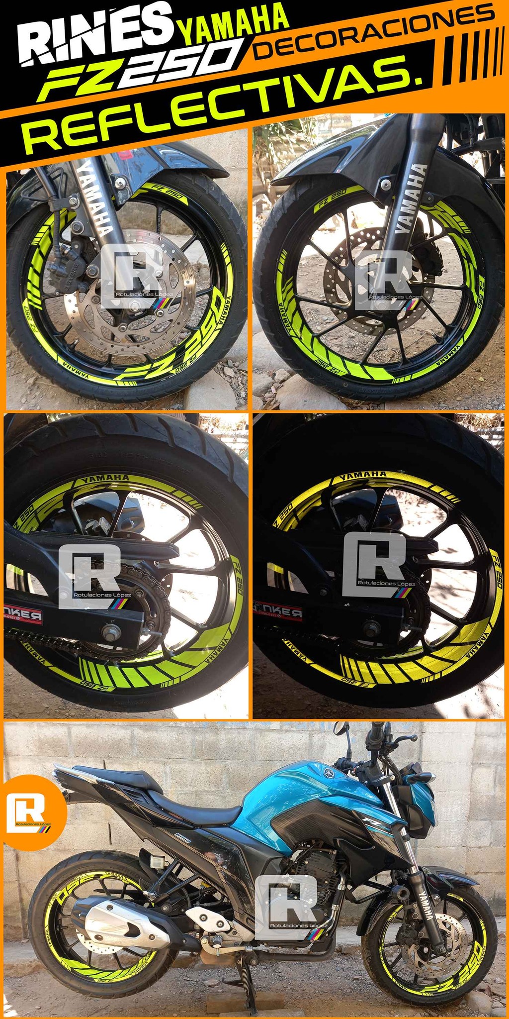 DECORACIONES REFLECTIVAS DE RINES DE MOTOS - Car Wheels, Tires & Parts ...