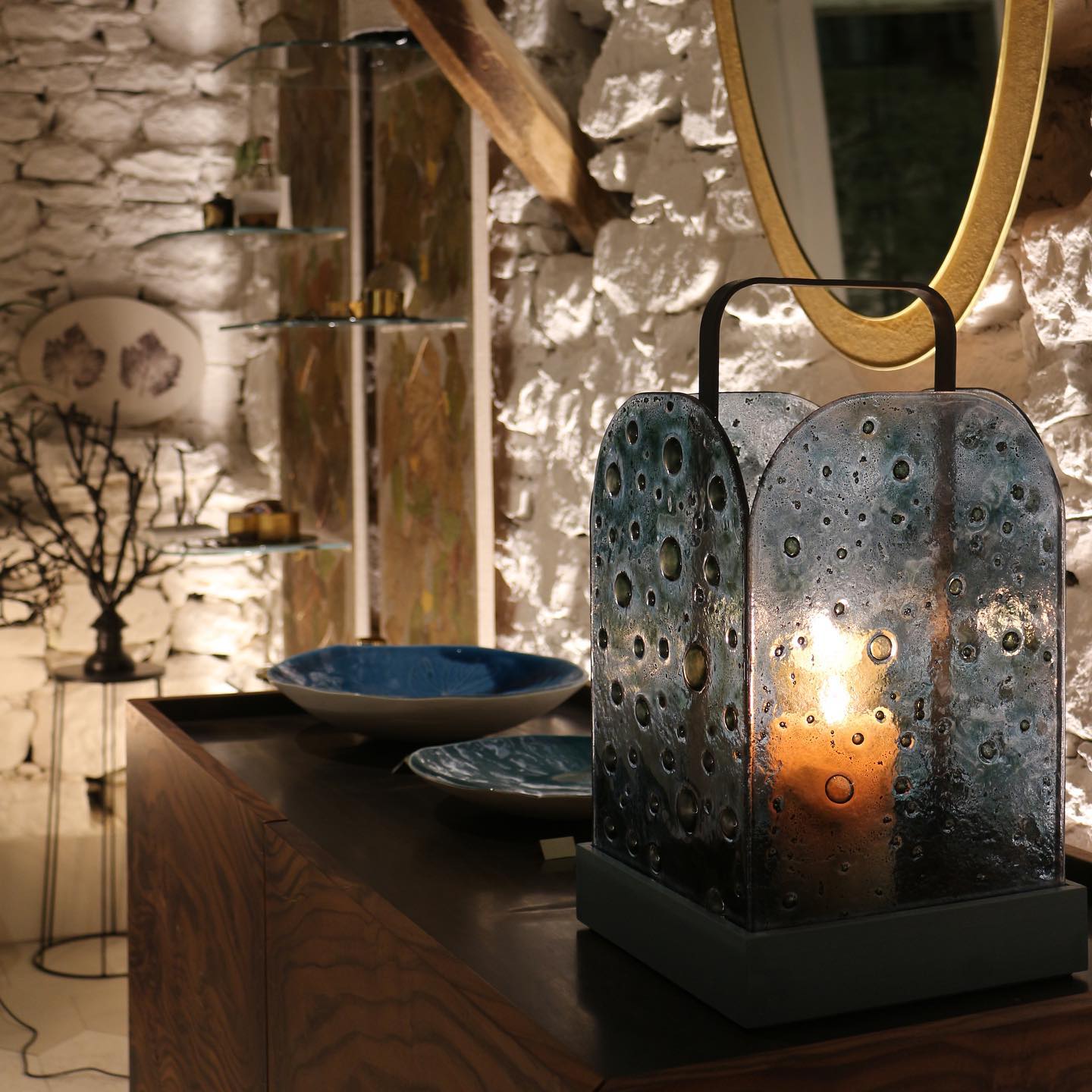 Lanterne Nero E Oro Set 2 Lanterne Orientali Portacandele In Metallo - Decorazione Giardino Stile Marocchino, Nero/Oro Lampade Da Comodino - 2