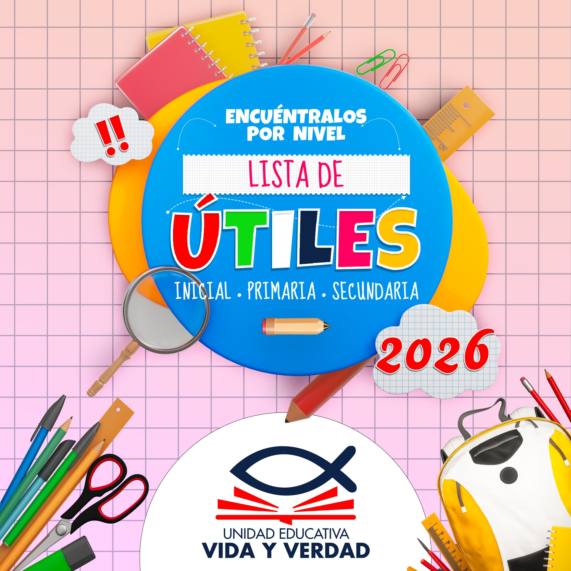Colegio - 📣 Lista de Útiles 2026 👉🏼 Nos preparamos para la gestión 2026 ...