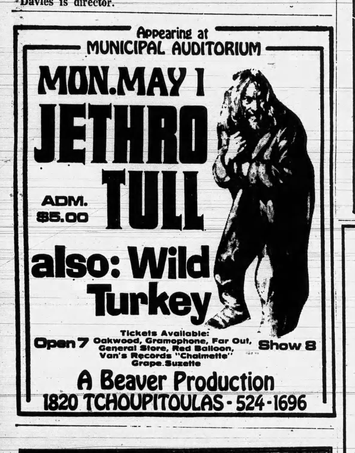 On this date in 1972: The Municipal Auditorium in New Orleans