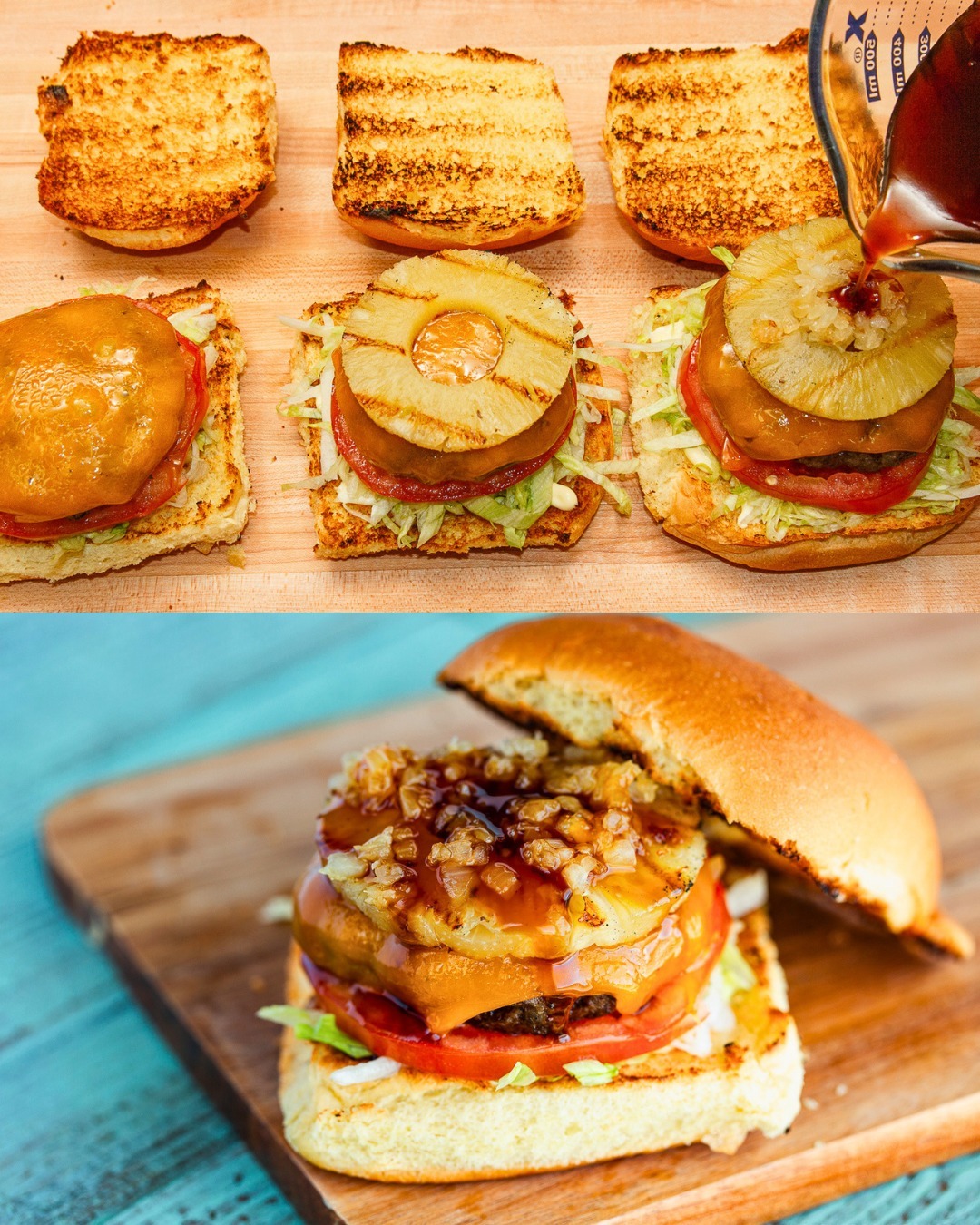 Craving a juicy Japanese Teriyaki Burger? 🍔✨ Sweet, savory, and