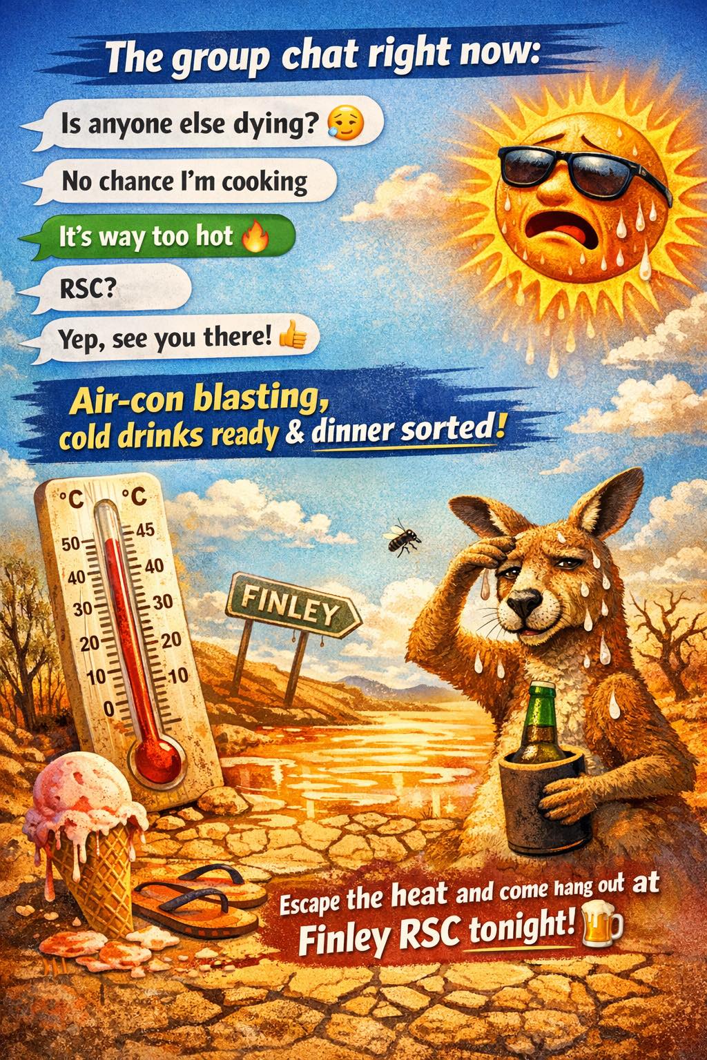 Finley RSC - 📱 The group chat right now: “Is anyone else... | Facebook