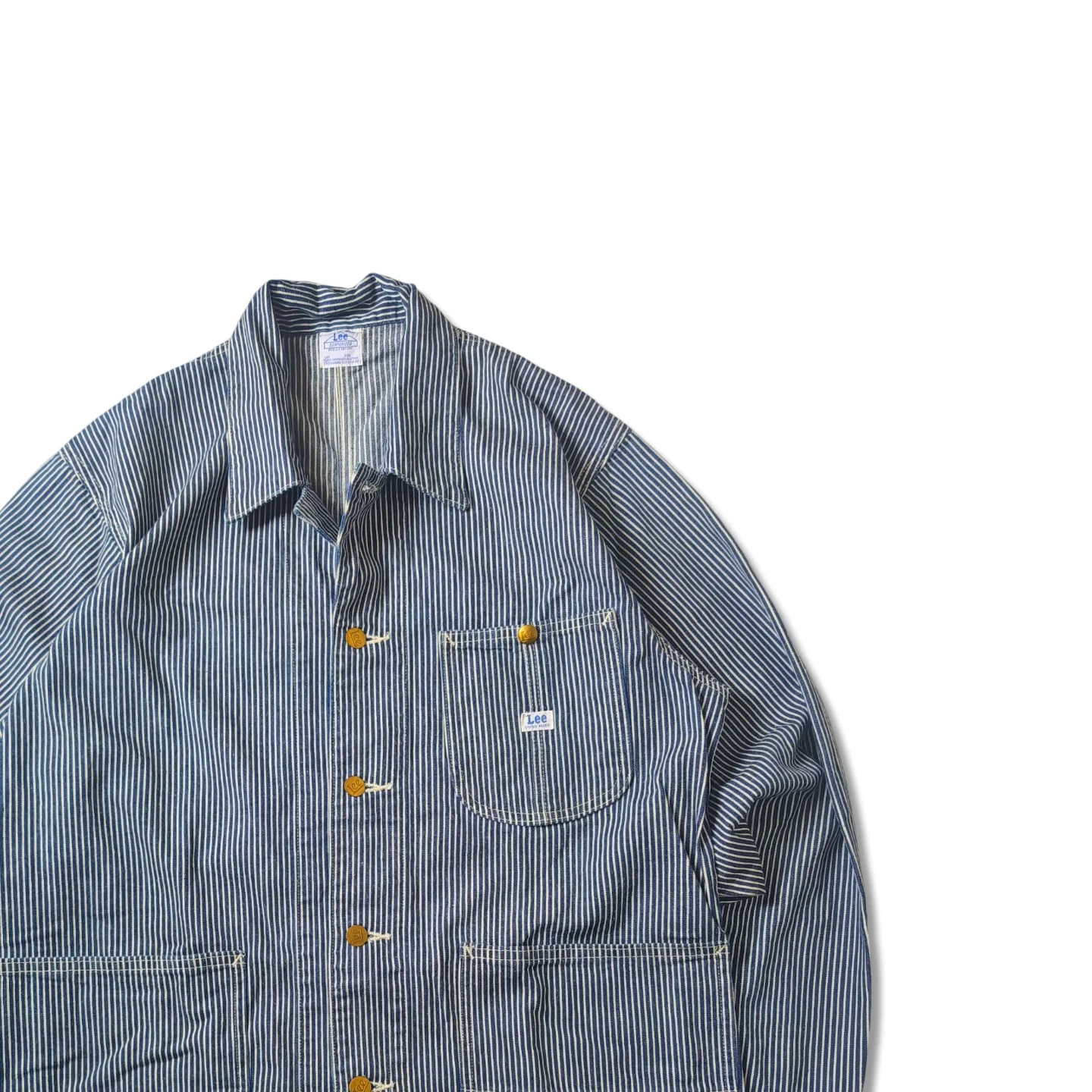 Lee Sanforized Japan 12oz Hickory Railroad Chore Jacket Indigo 