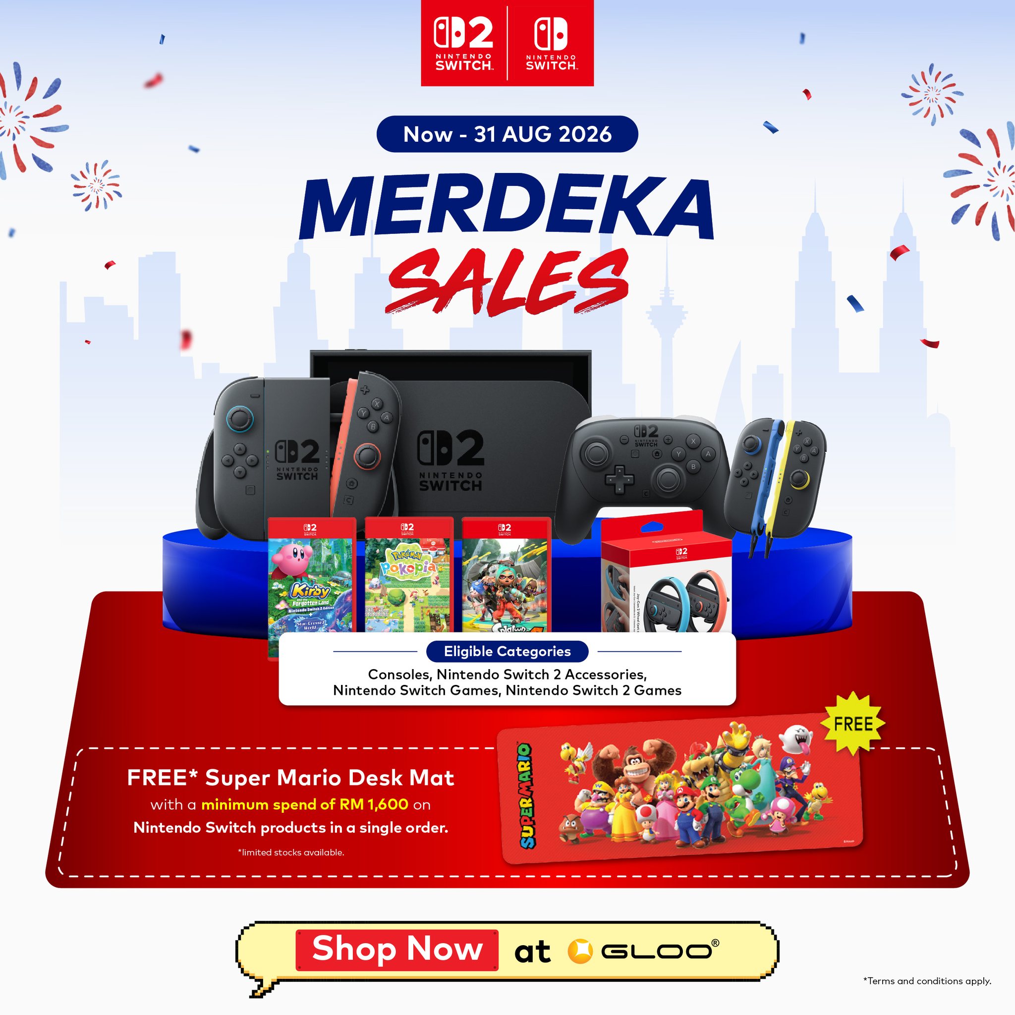 🇲🇾 Merdeka is better with Nintendo! Bring home your favourite