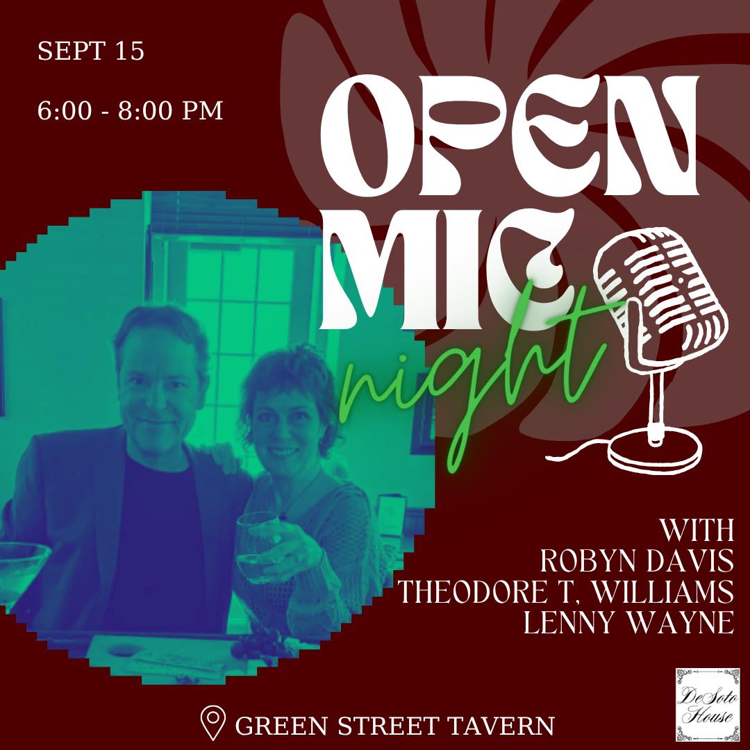 Open Mic Night – Tuesday September 15 at 8:00PM