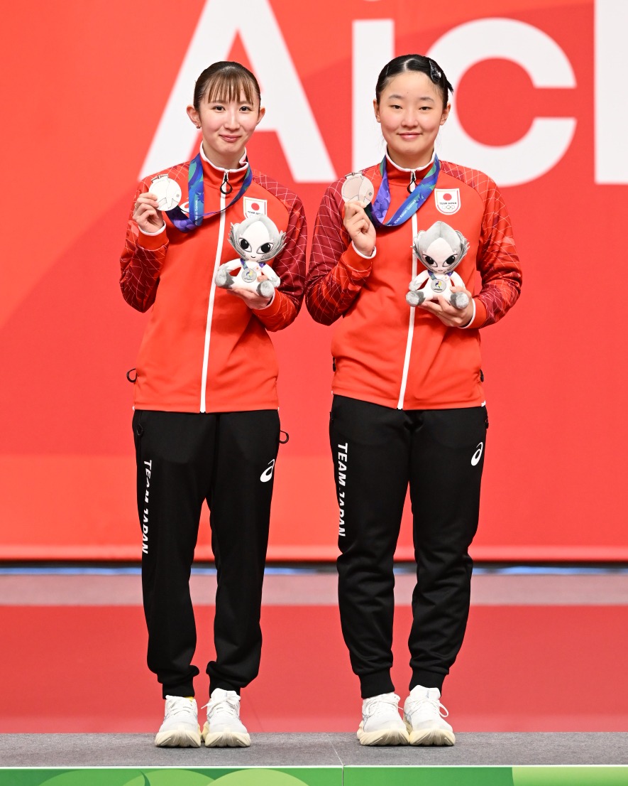 🏓 #WTTチャンピオンズ横浜 🇯🇵 昨日🇯🇵#大藤沙月 選手と 🇵🇷A