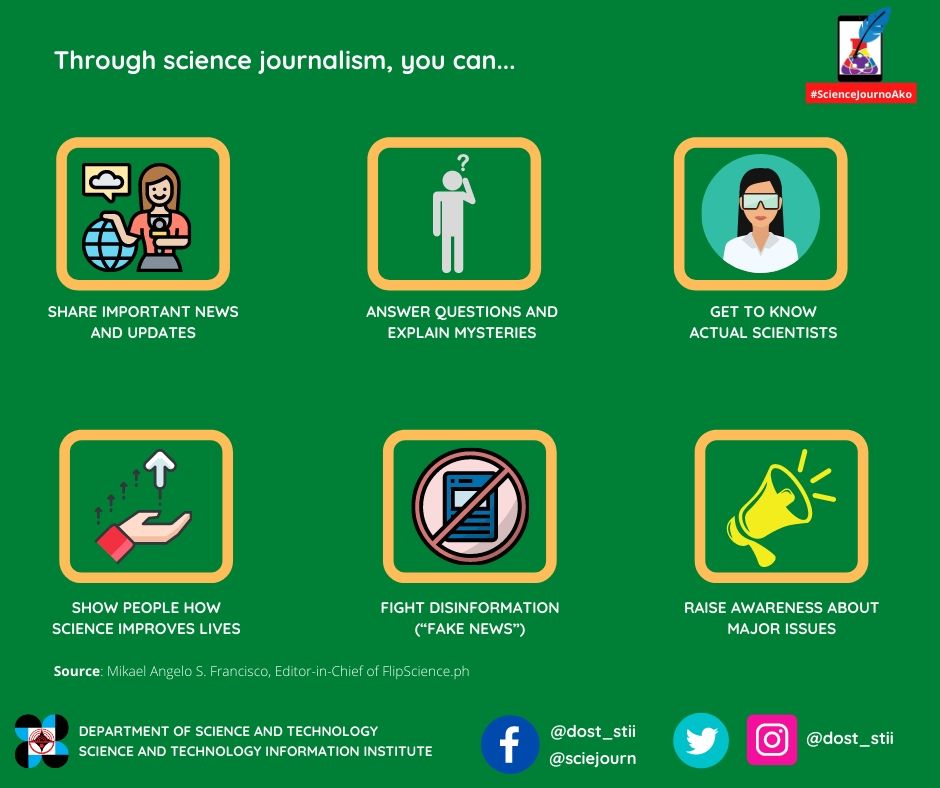 LOOK: There are several ways how science communication and journalism ...
