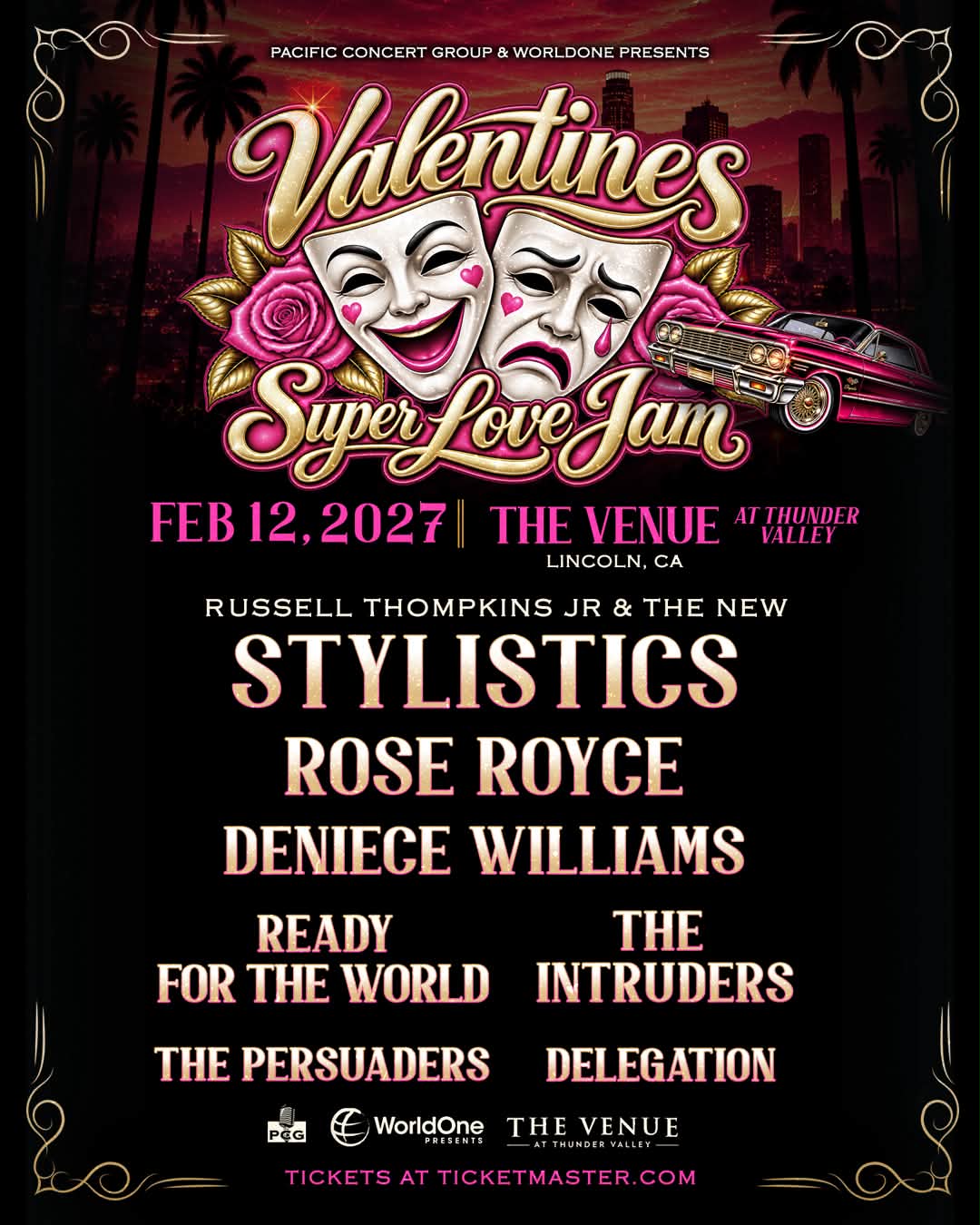 Valentine's Super Love Jam at Thunder Valley on February 12, 2027