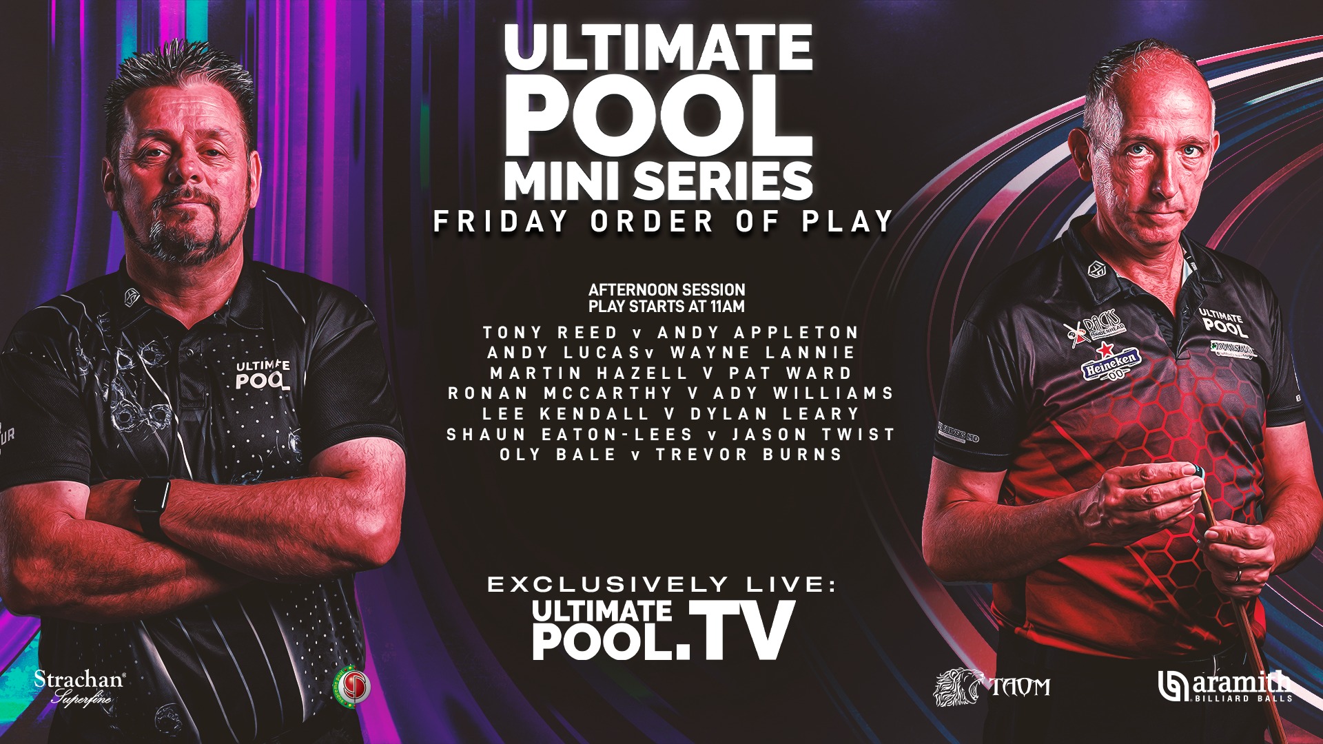 Ultimate Pool - The Mini Series is live this morning from 11am - here ...