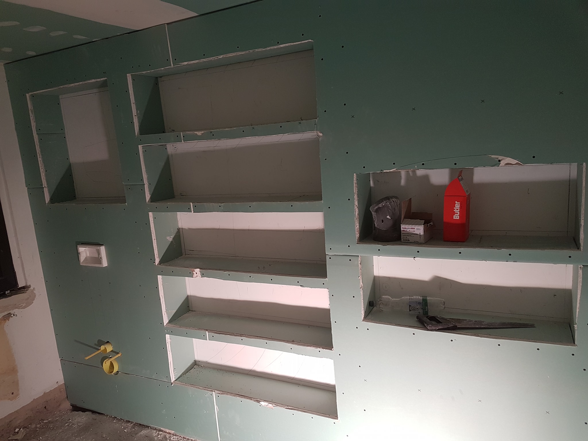 Badezimmer Schrank An Rigipswand🛠🛠😊 #Trockenbau #Expert