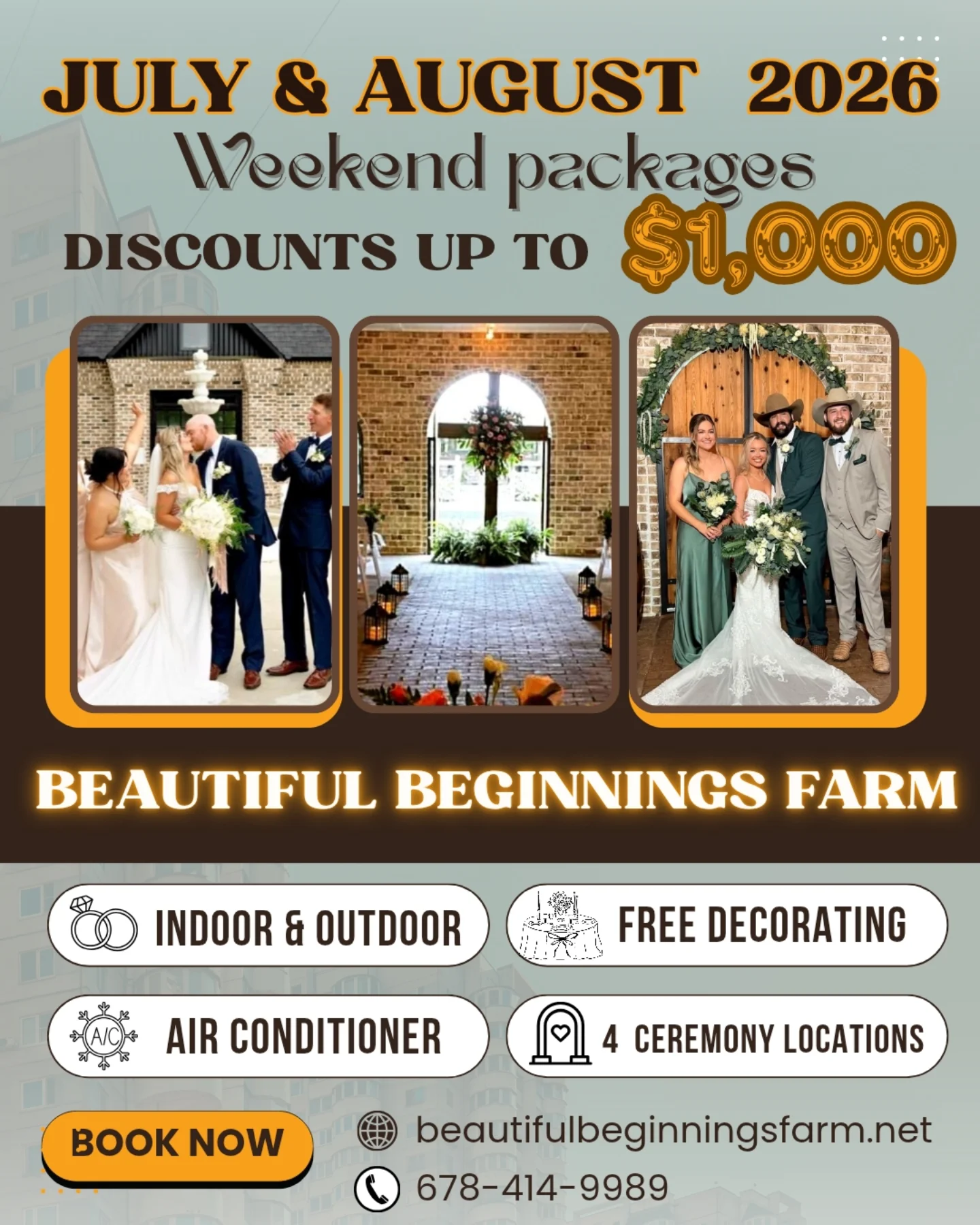 Beautiful - Attention engaged couples. We have dates available in July ...