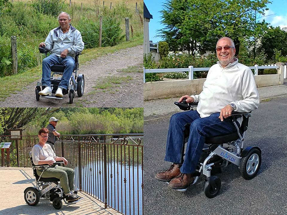 Fauteuil Roulant Électrique Pliable D'Occasion - Marque Elite - Fonctionnel