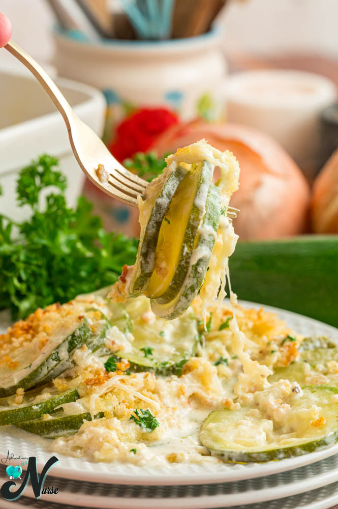 Delicious zucchini au gratin recipe for summer
