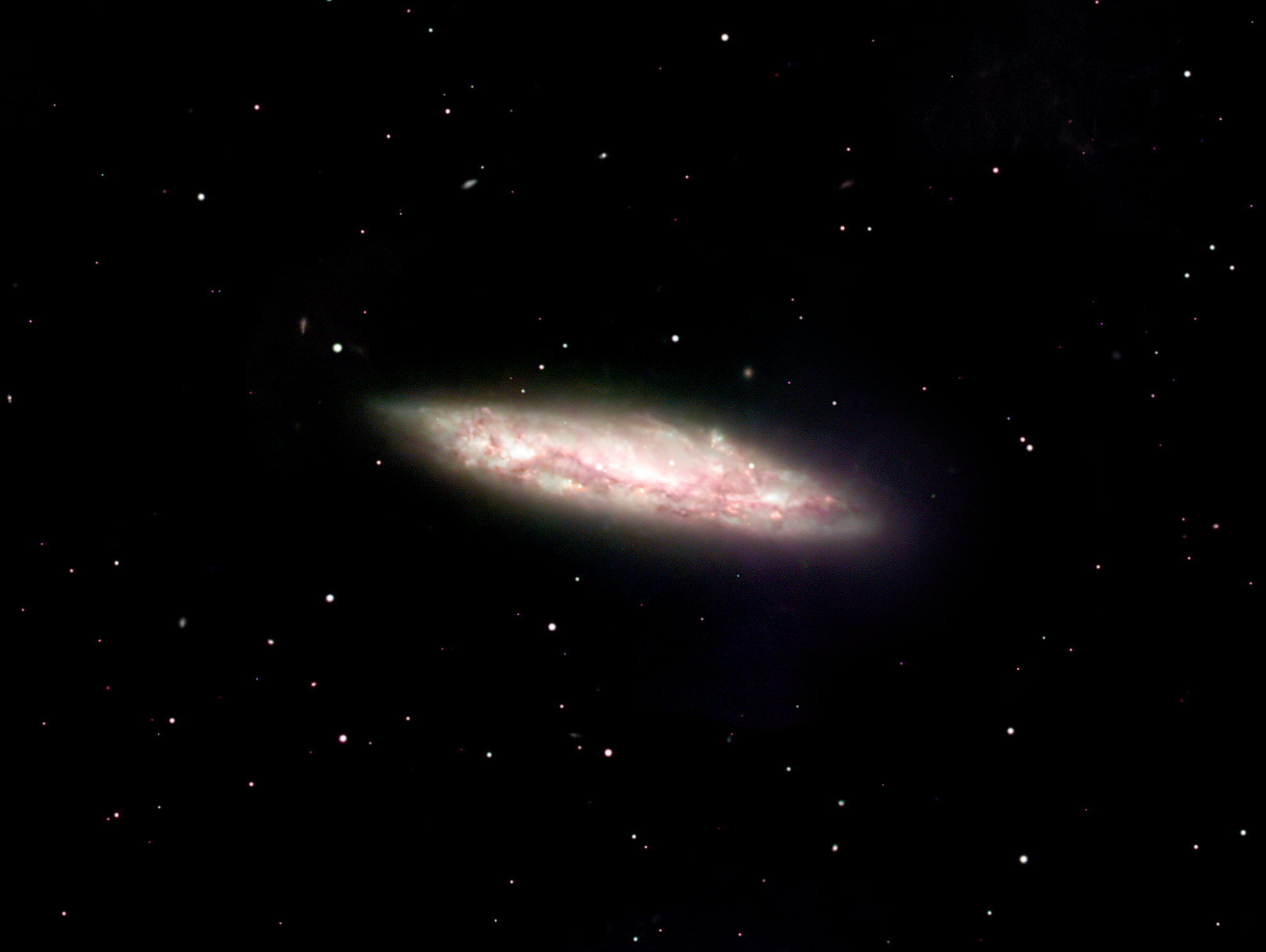 Surfboard galaxy captured by astroimager Ken Crawford