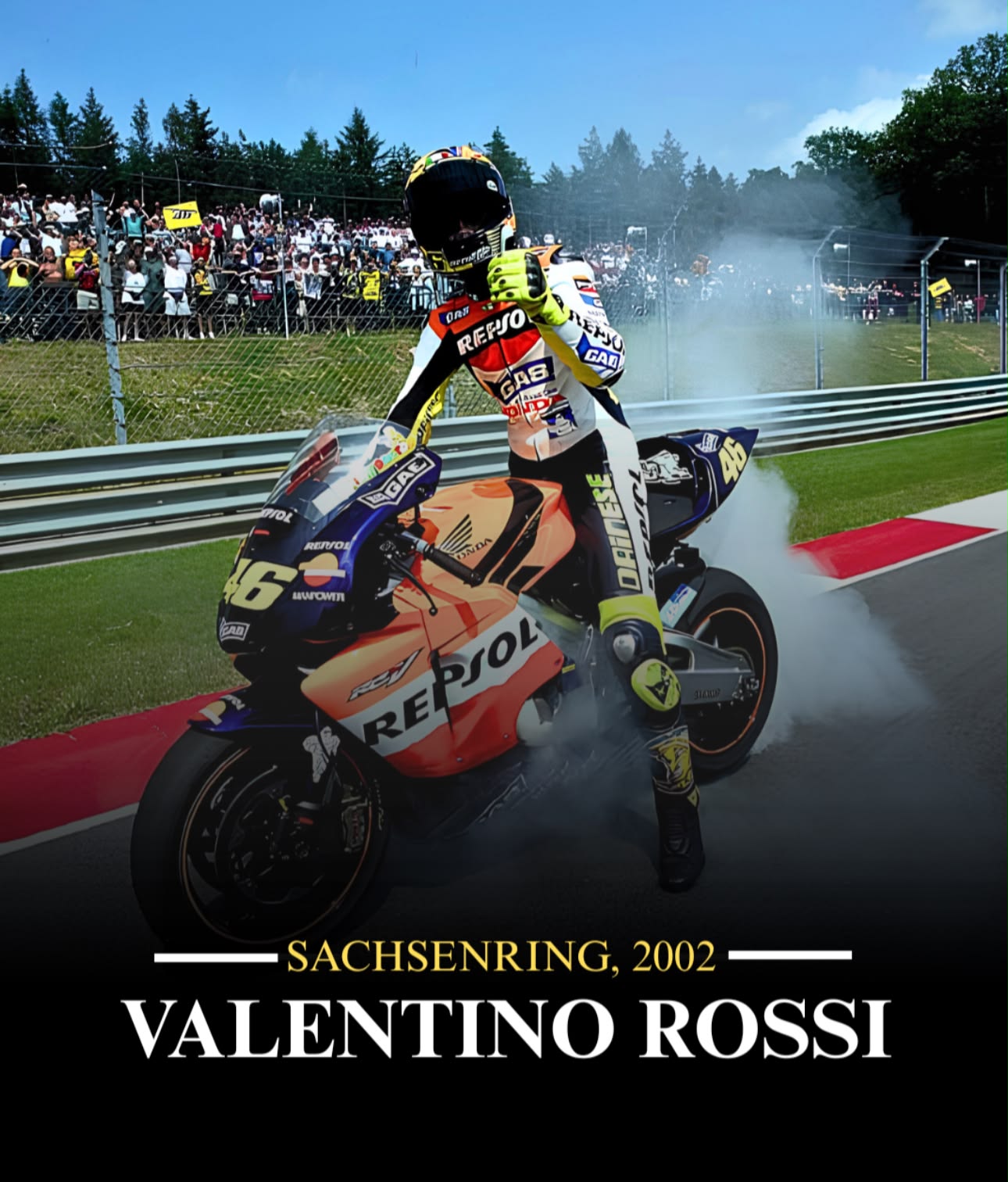 sat Sachsenring Throwback 🇩🇪 2002, Valentino Rossi claimed his 7th