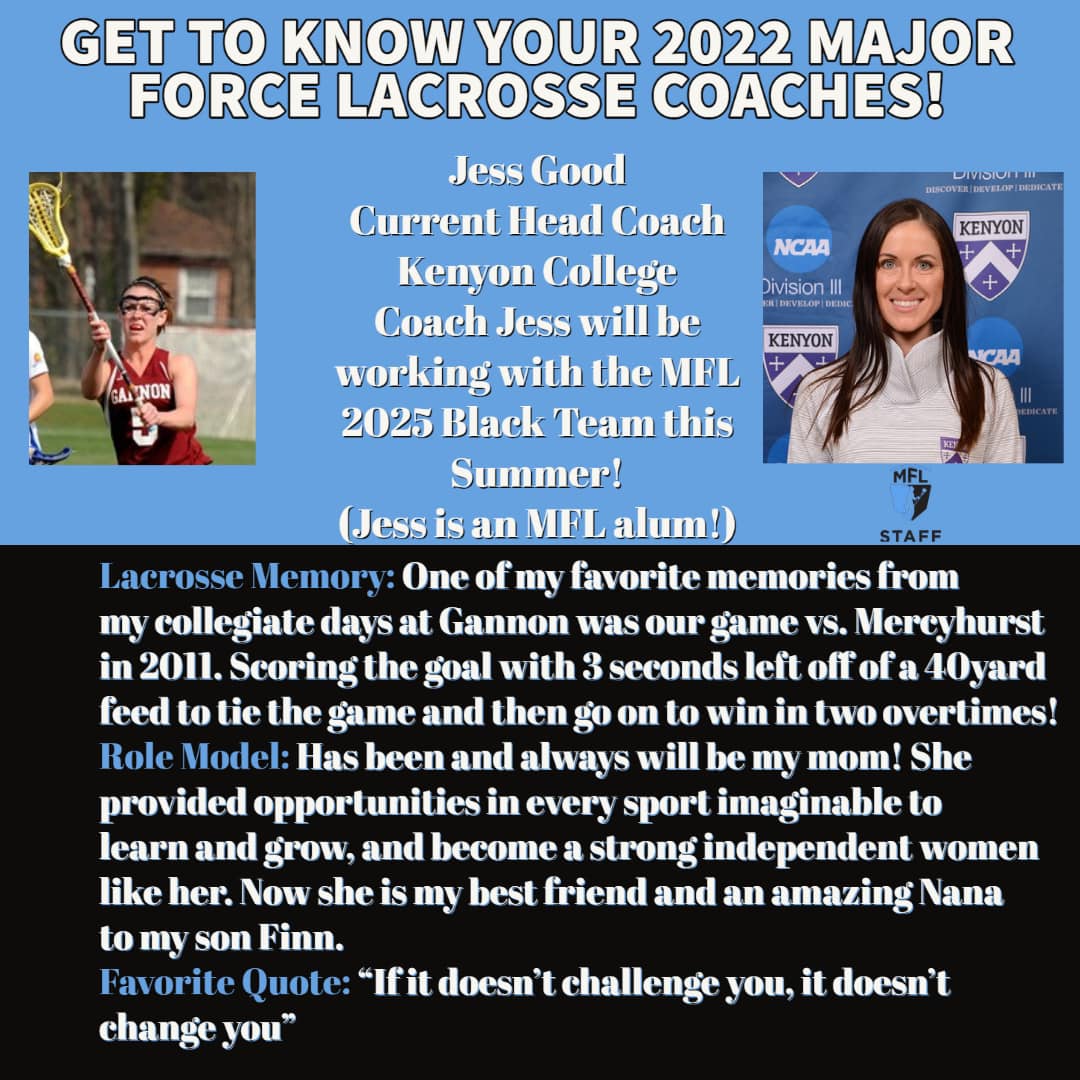 Next up is Coach Jess Good! She... - Yellow Jackets Midwest | Facebook