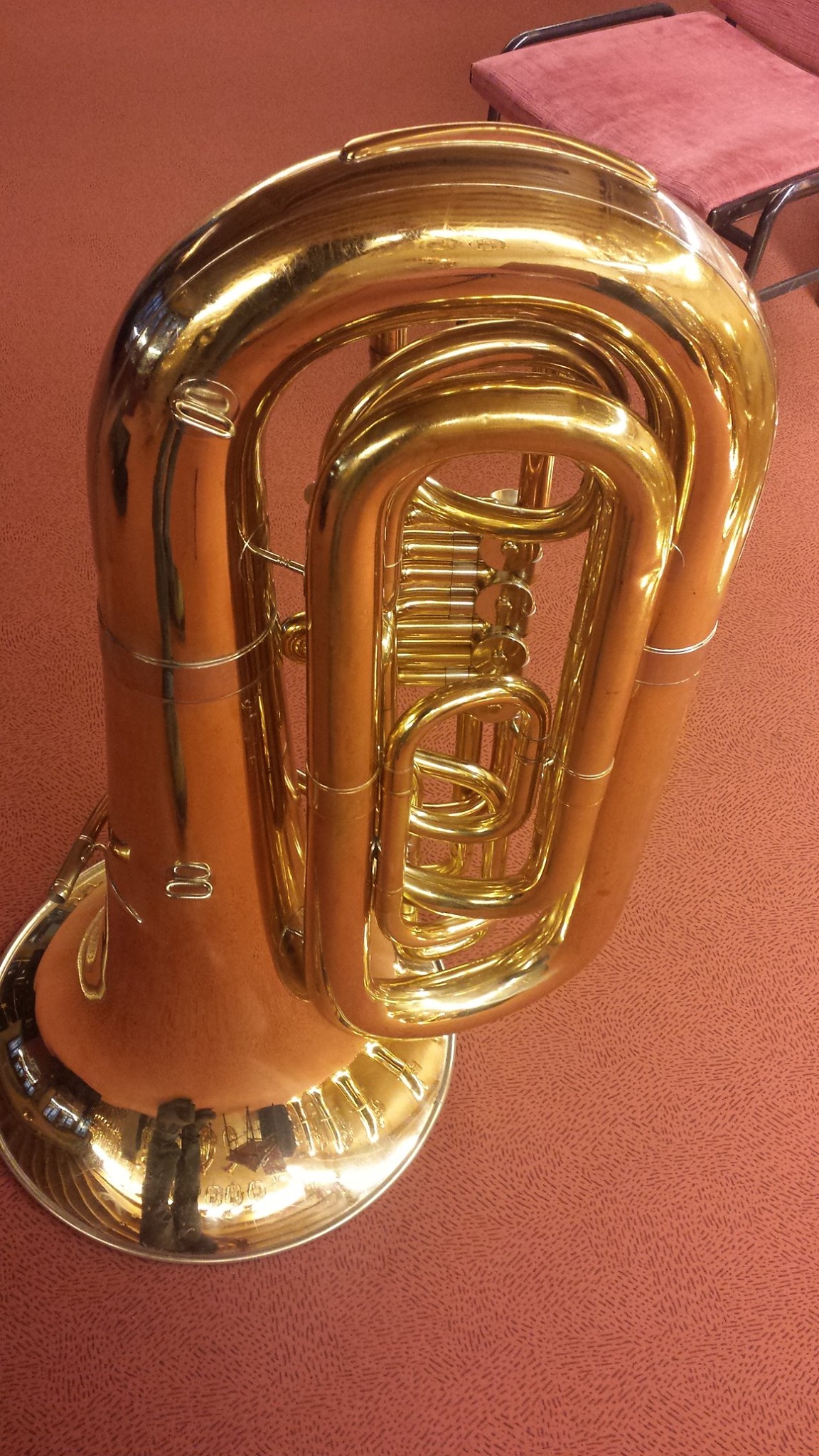 Dalyan チューバ Gebrauchtinstrument !! Dalyan BBb - Tuba, Goldmessing lackiert