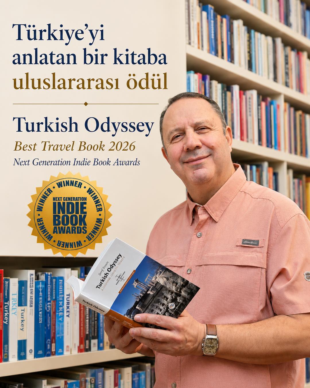 Türkiye'yi anlatan bir kitaba uluslararası ödül… 🏆 Turkish Odyssey: A 