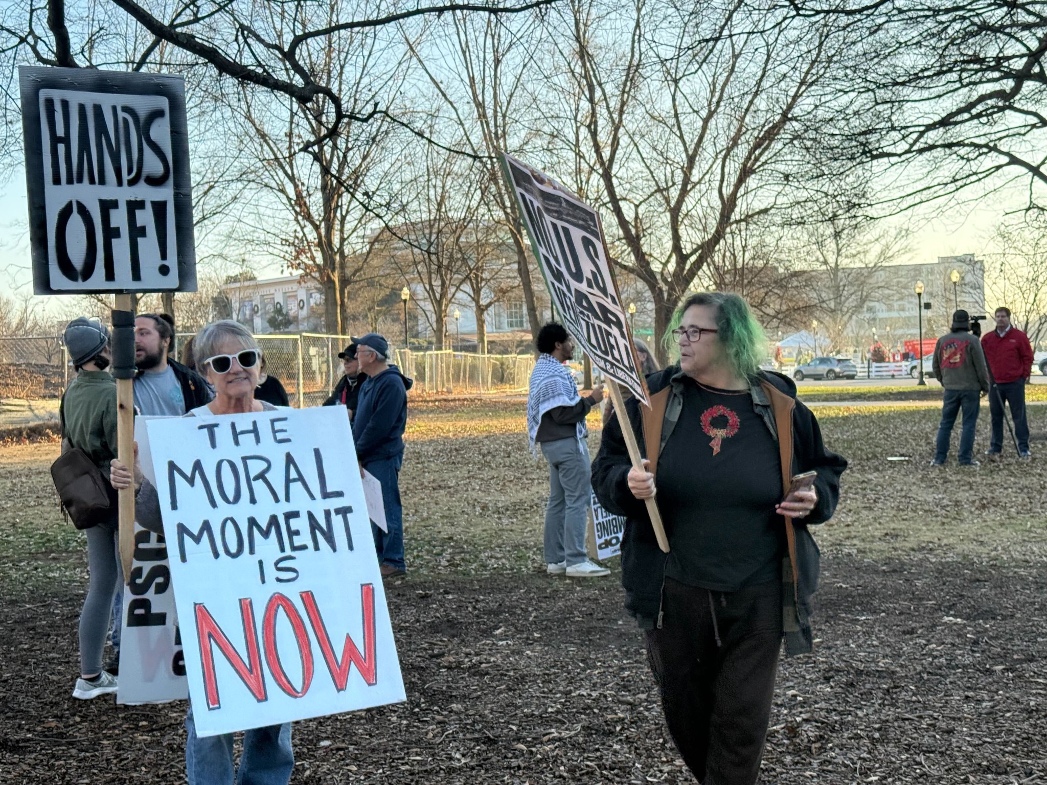 A group of protesters gathered... - The Huntsville Times | Facebook