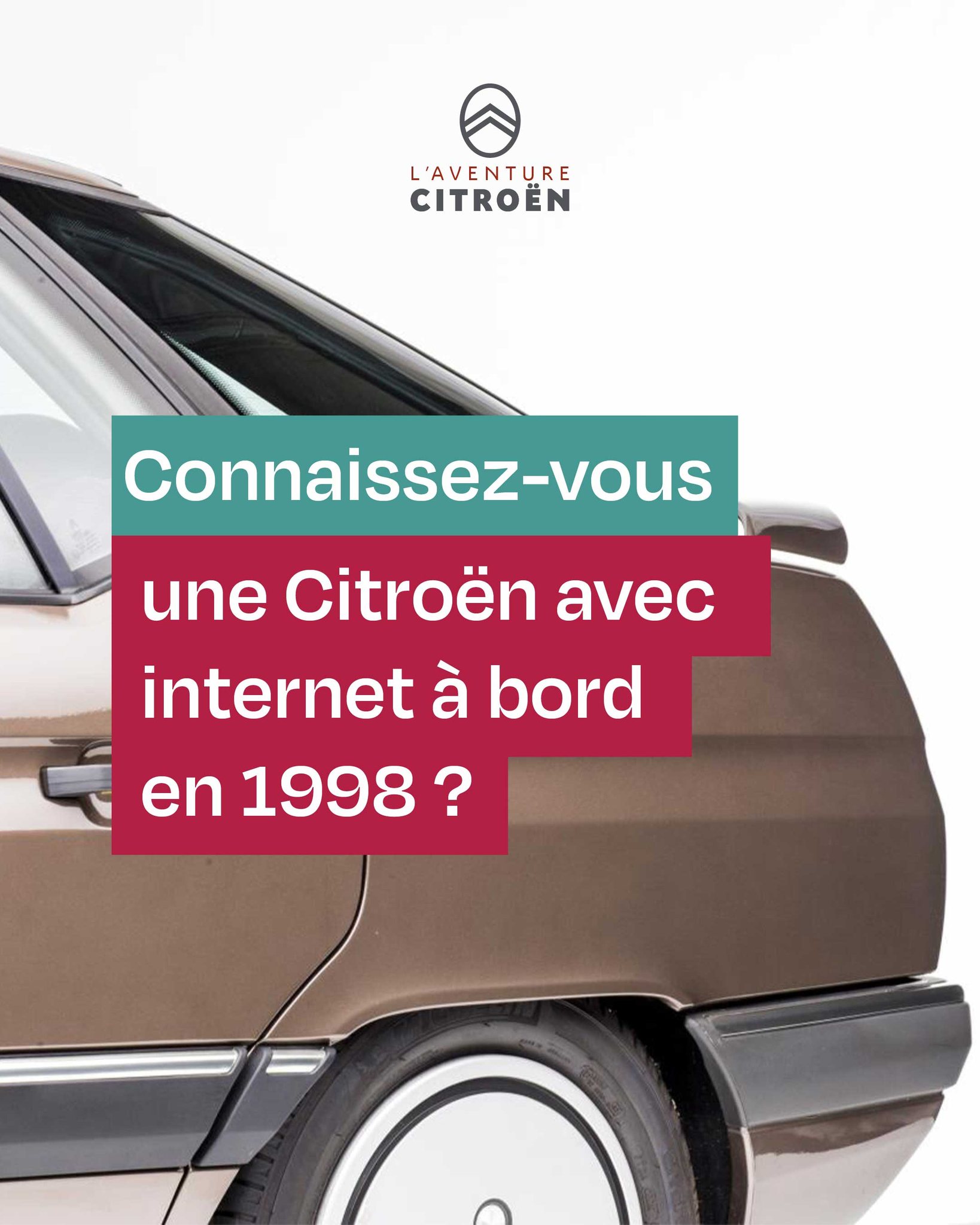 Quelle Citroën était équipée d'Internet à bord en 1998 ? Une