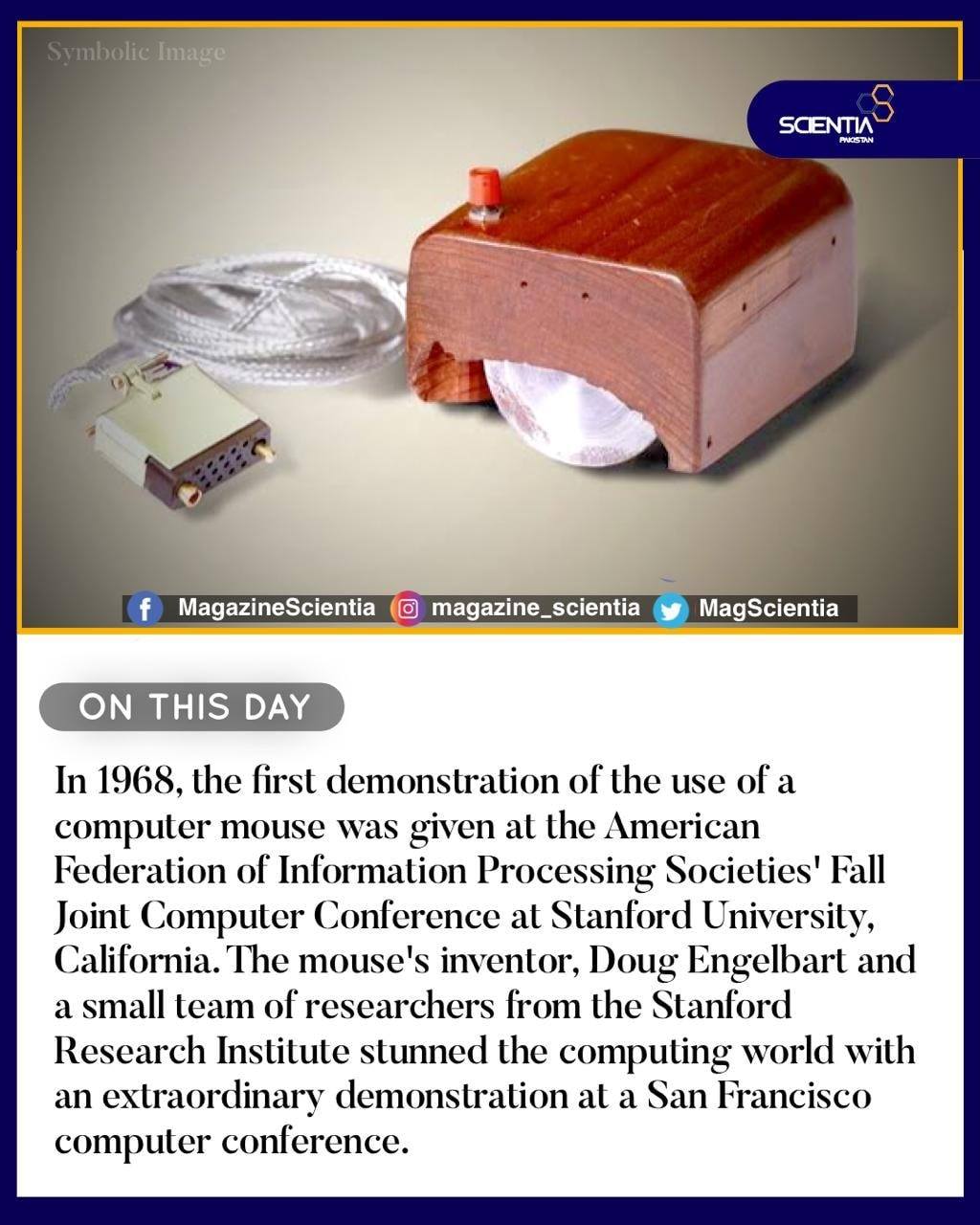 Scientia - #OnThisDay In 1968, the first demonstration of... | Facebook